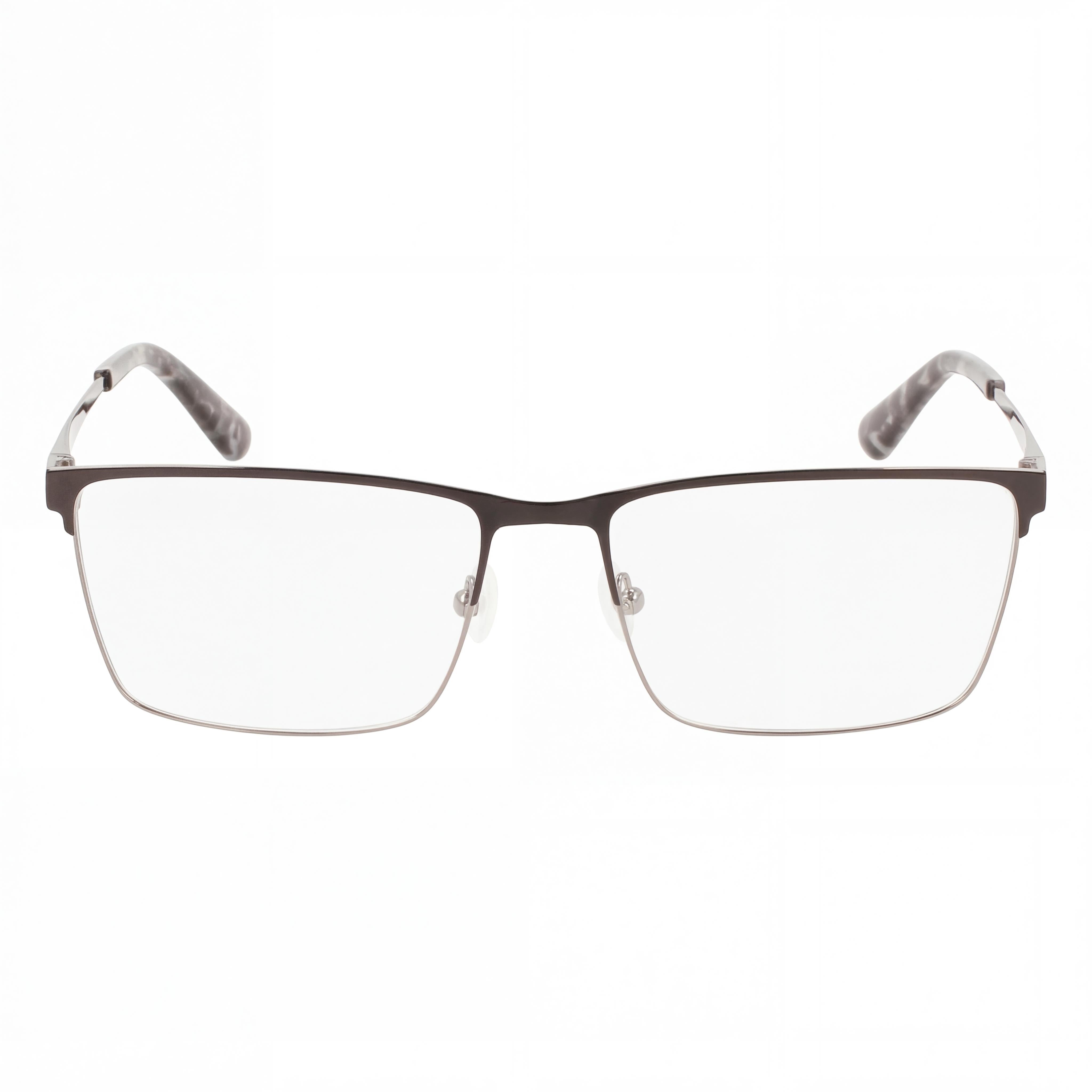Calvin Klein Ck22102 Unisex Metal Rectangle Eyeglasses Black Gun Metal 57mm, Photo 2