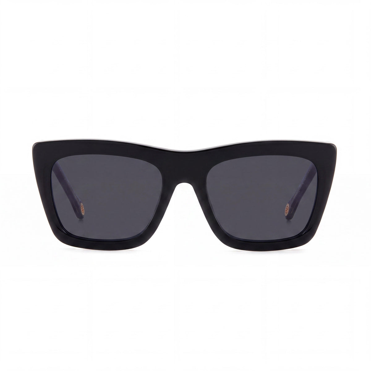Gafas de sol Carolina Herrera para mujer, modernas, negras con montura plateada de acetato, lentes de policarbonato de 53 mm con 100 % de protección UV, Photo 2