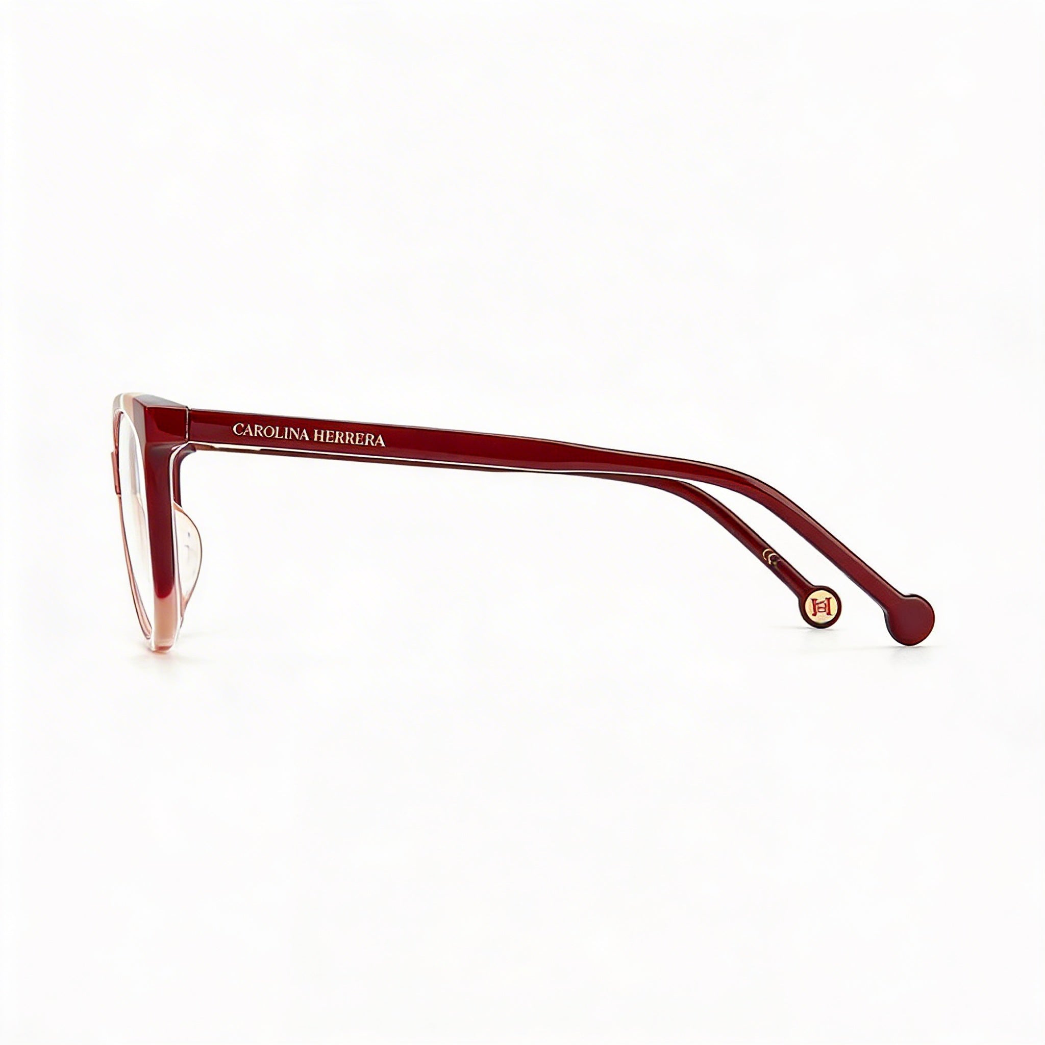Carolina Herrera Ch 0064 Women's Eyeglasses Acetate Burgundy Nude  55mm, Photo 3