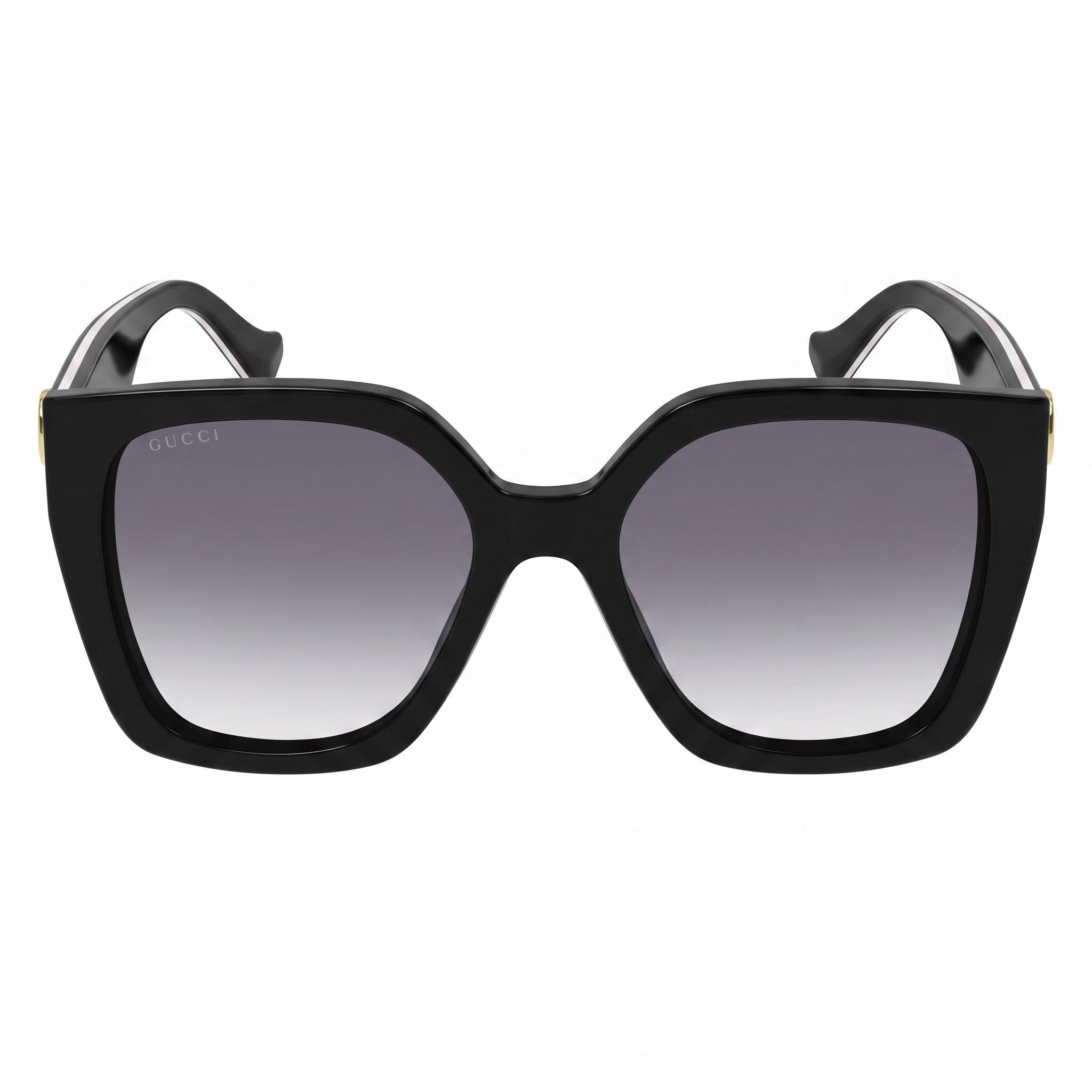 Gafas de Sol Cuadradas de Acetato Reciclado con Protección UV para Mujer Gucci GG1300S 004 Negro Gris Sombreado 55mm, Photo 2