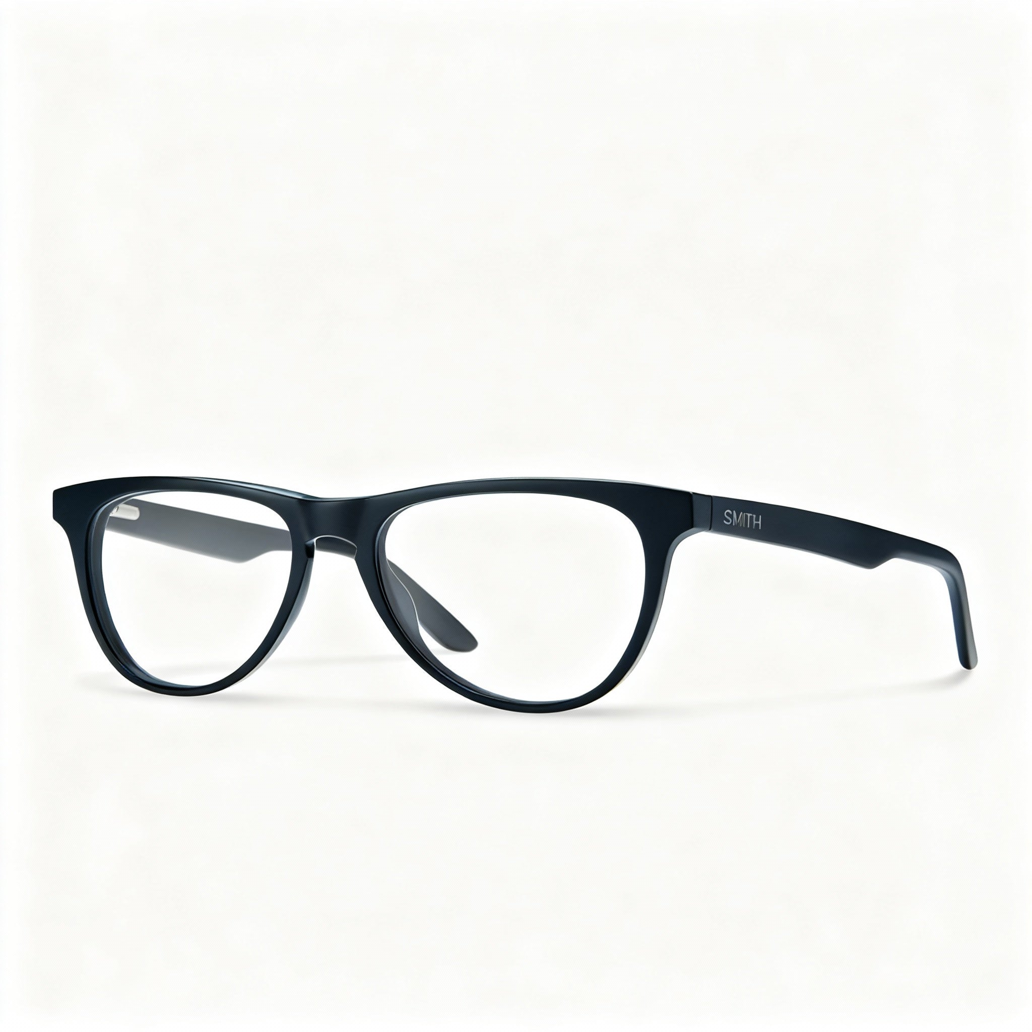 SMITH Optics Lynden Men's Matte Black Metal Round Full-Rim Prescription Eyeglasses 49-17-135