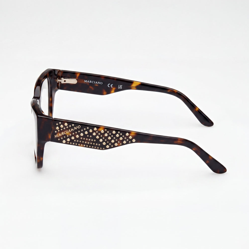 GUESS by Marciano Gm50019 Women's Dark Havana Plastic Non- Eyewear Frame 52-15-140