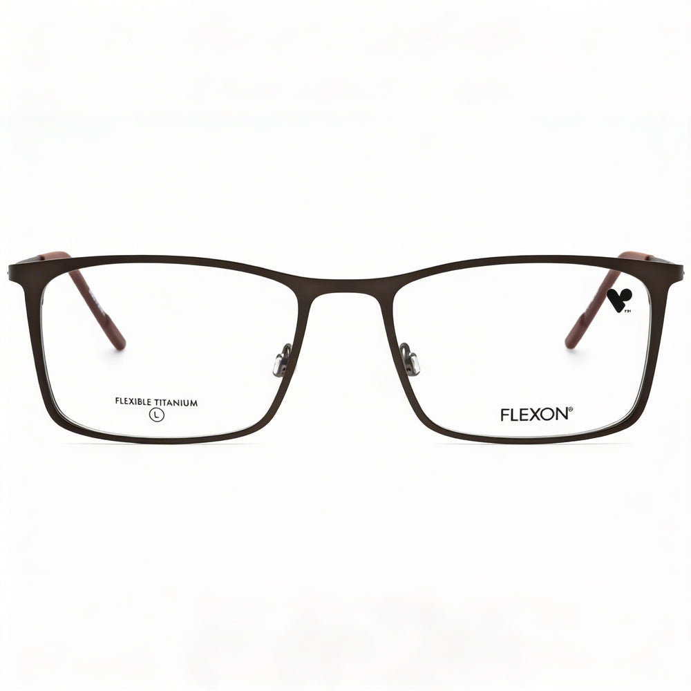 Monturas de gafas graduadas Flexon para hombre, color bronce mate y sepia
