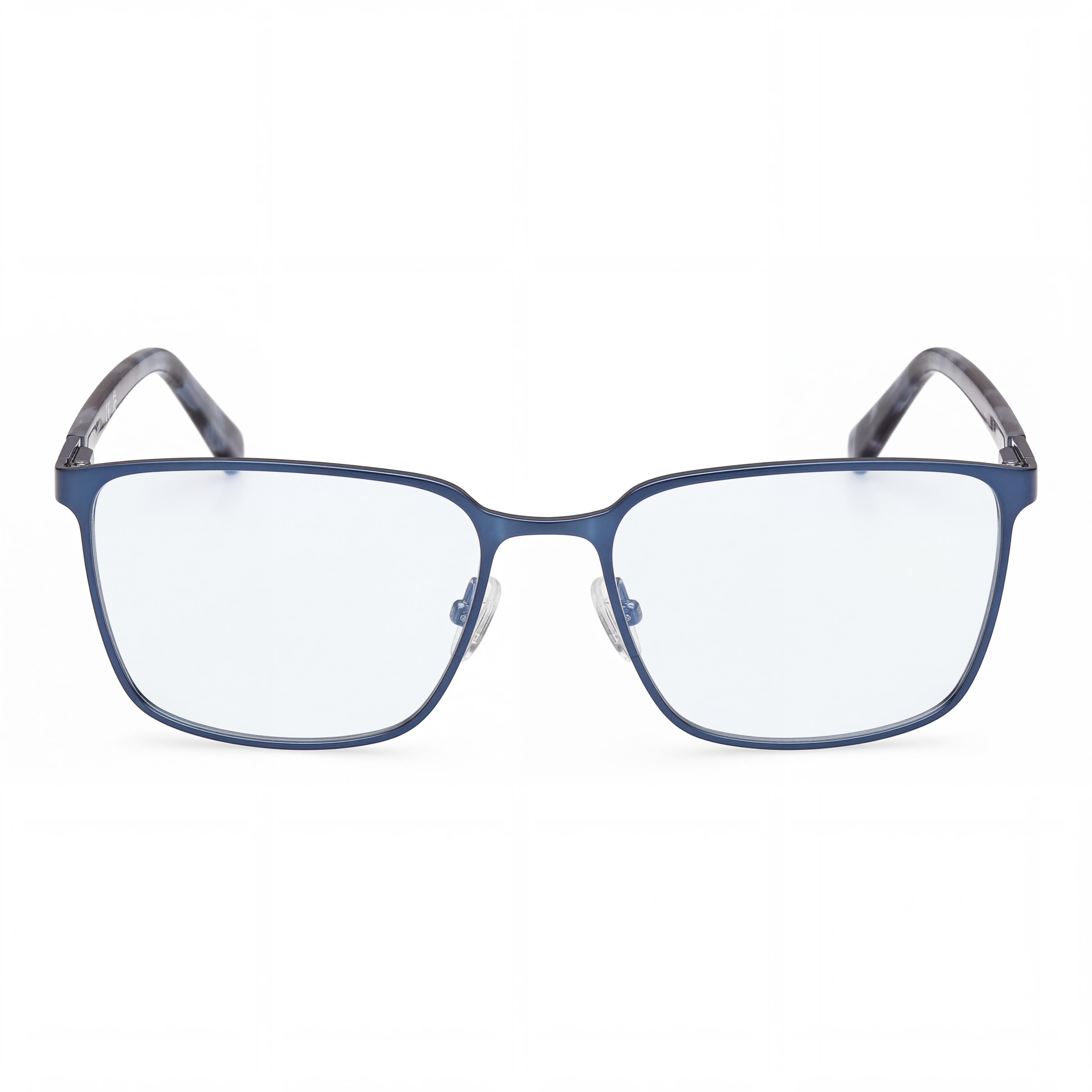 GUESS Gu50243 Men's Matte/Shiny Blue Metal Frame Eyeglasses with Polycarbonate Lenses, Lens Width 56mm, Bridge 18mm, Temple Length 145mm, Photo 2