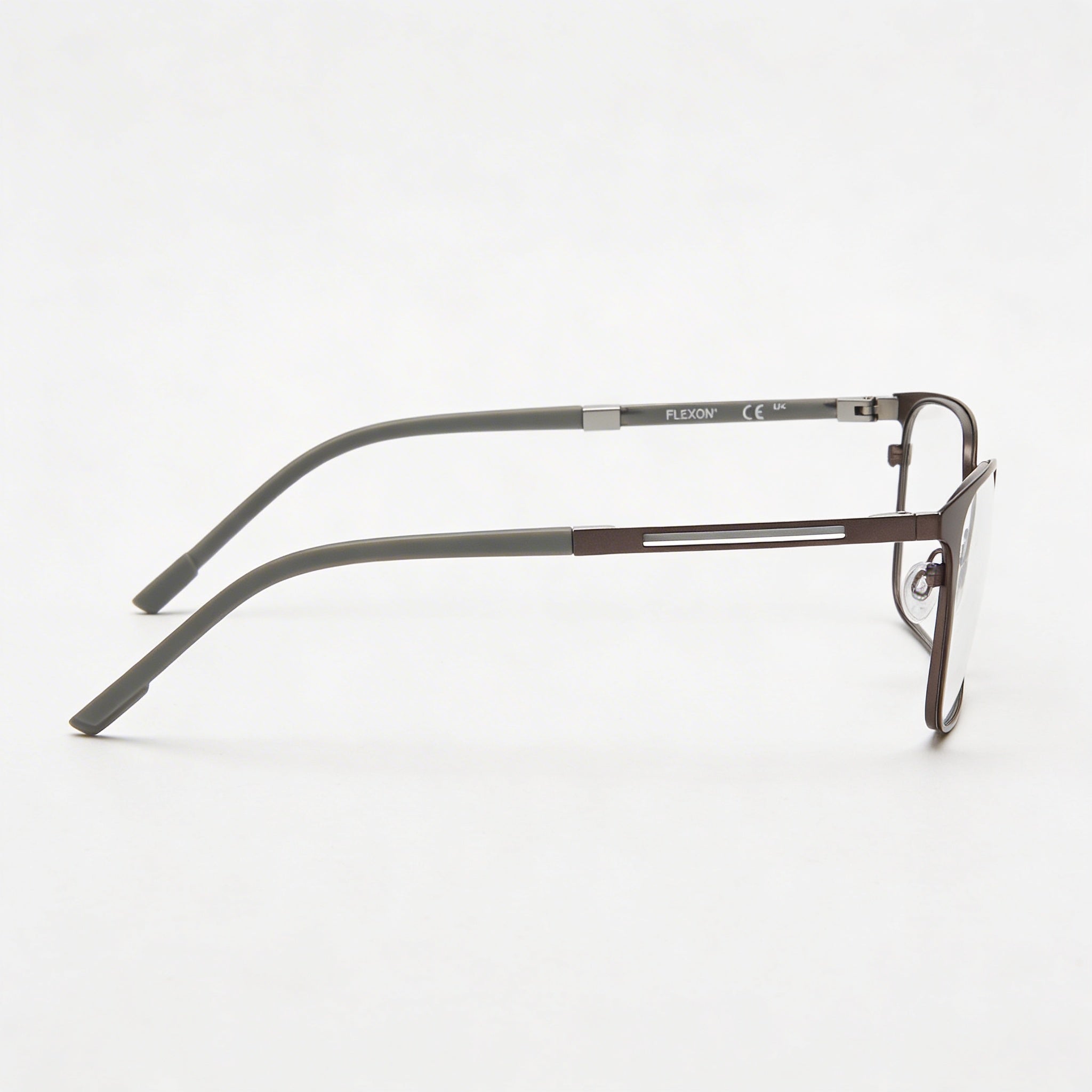 Flexon E1159 Gafas de hombre sin acetato, gris oscuro mate, 54-18-145, Photo 3