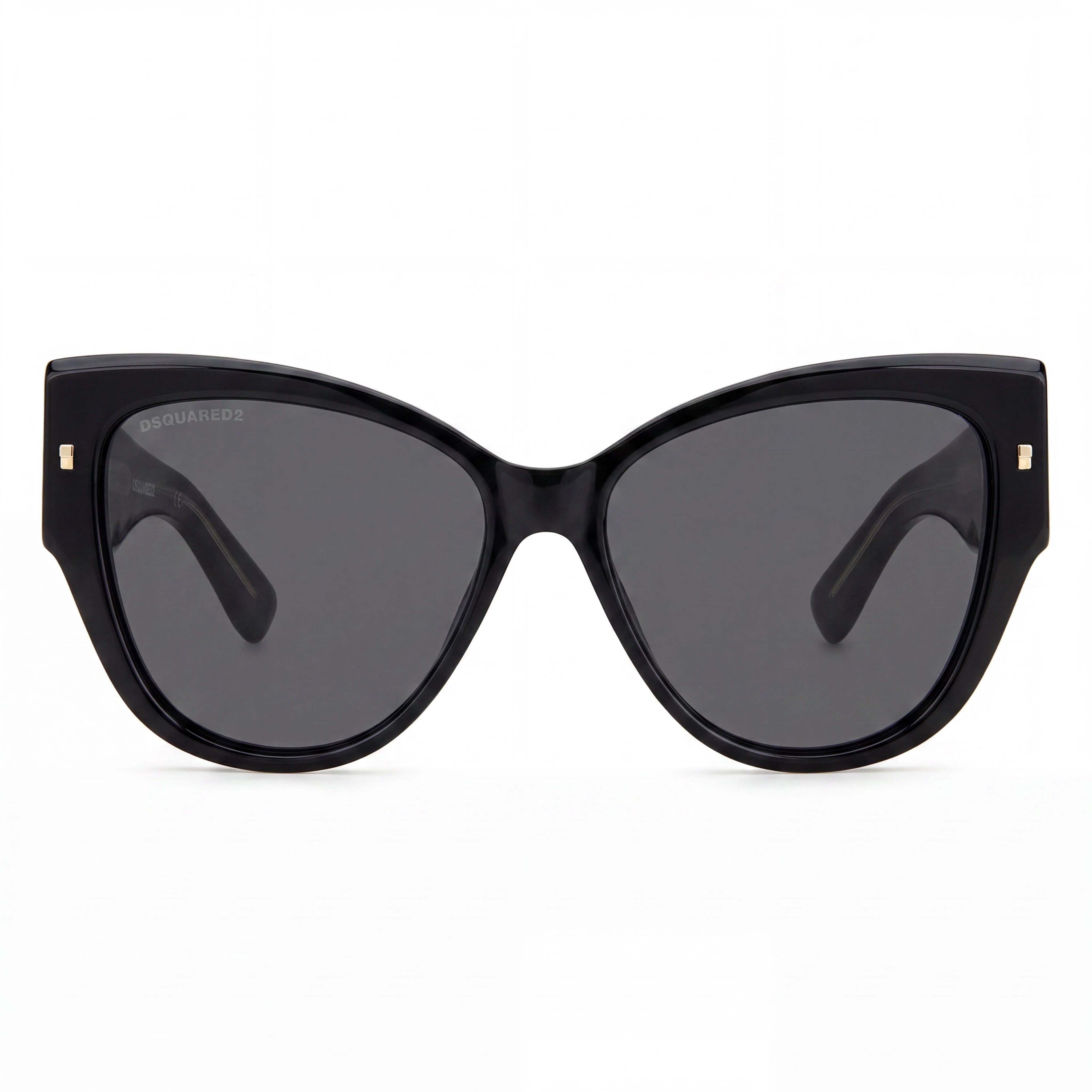 Dsquared2 D2 0016/s Women's Casual Acetate Frame Black Gold Polycarbonate Non-Polarized UV Protection Sunglasses 56mm, Photo 2