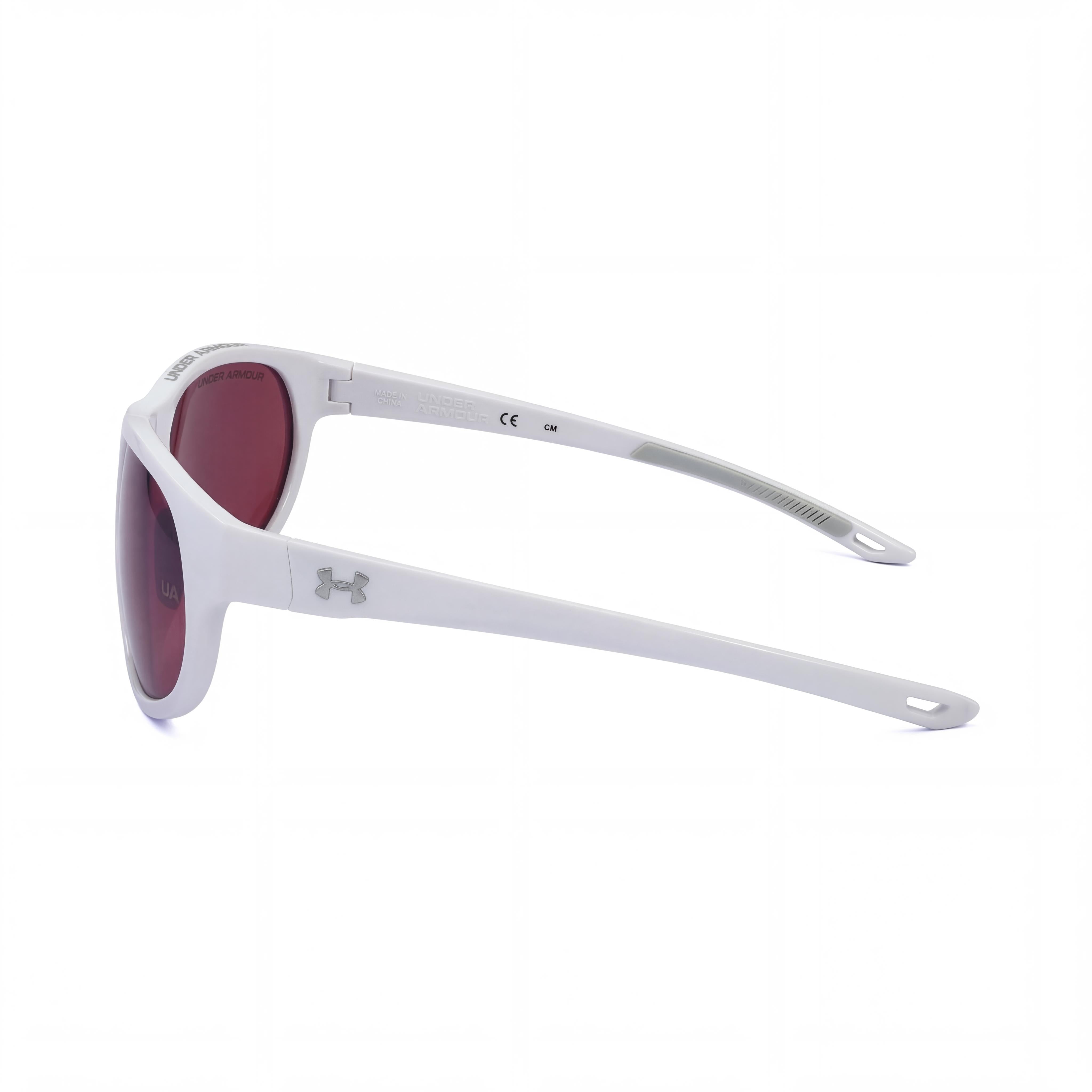 Under Armour Modern Unisex White Grey Frame Violet Blue Multilayer Lens UV 400 Non-Polarized Sunglasses 59mm, Photo 3