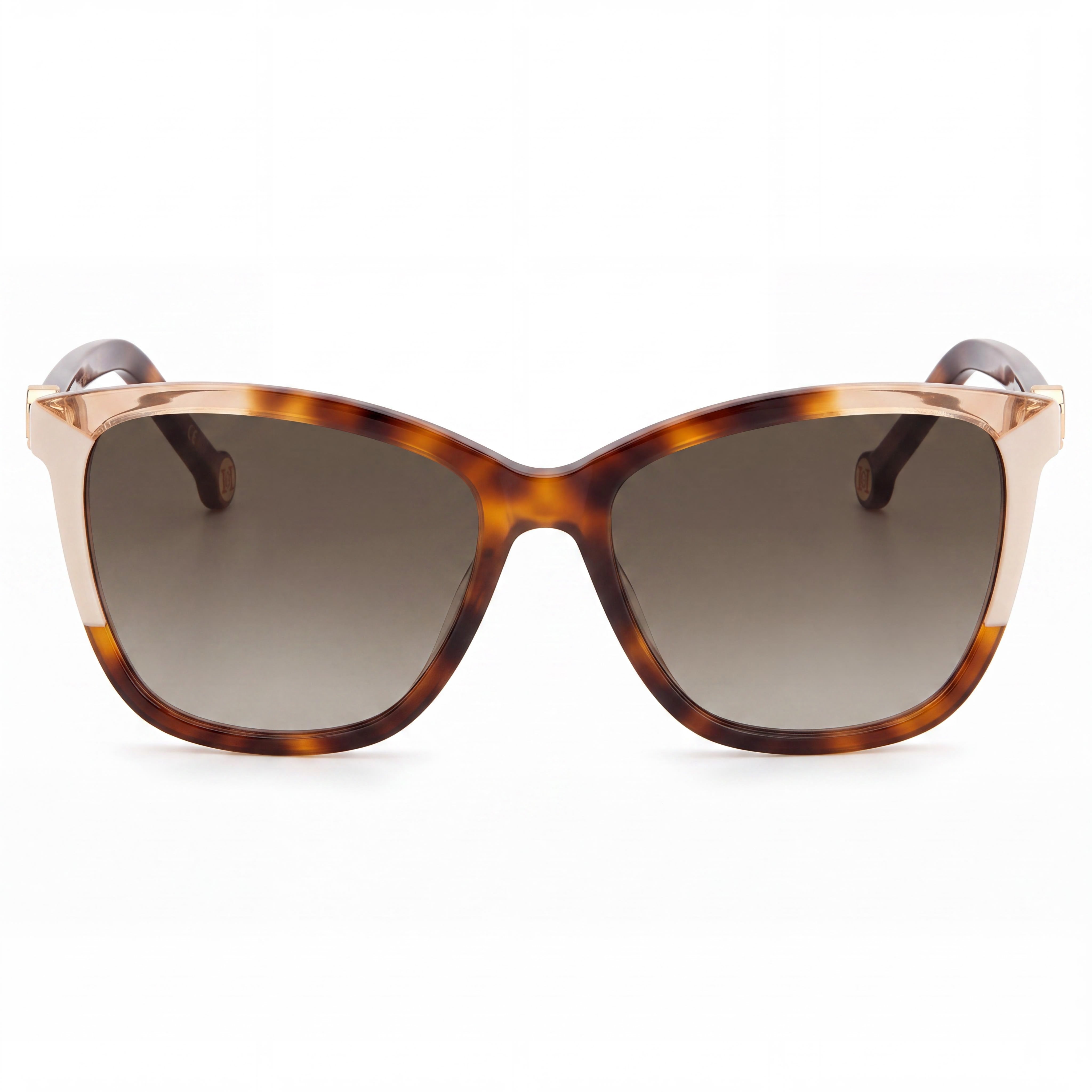 Carolina Herrera Ch 0052/S Women's Square Acetate Havana Ivory Non-Polarized UV Protection Sunglasses 58mm, Photo 2