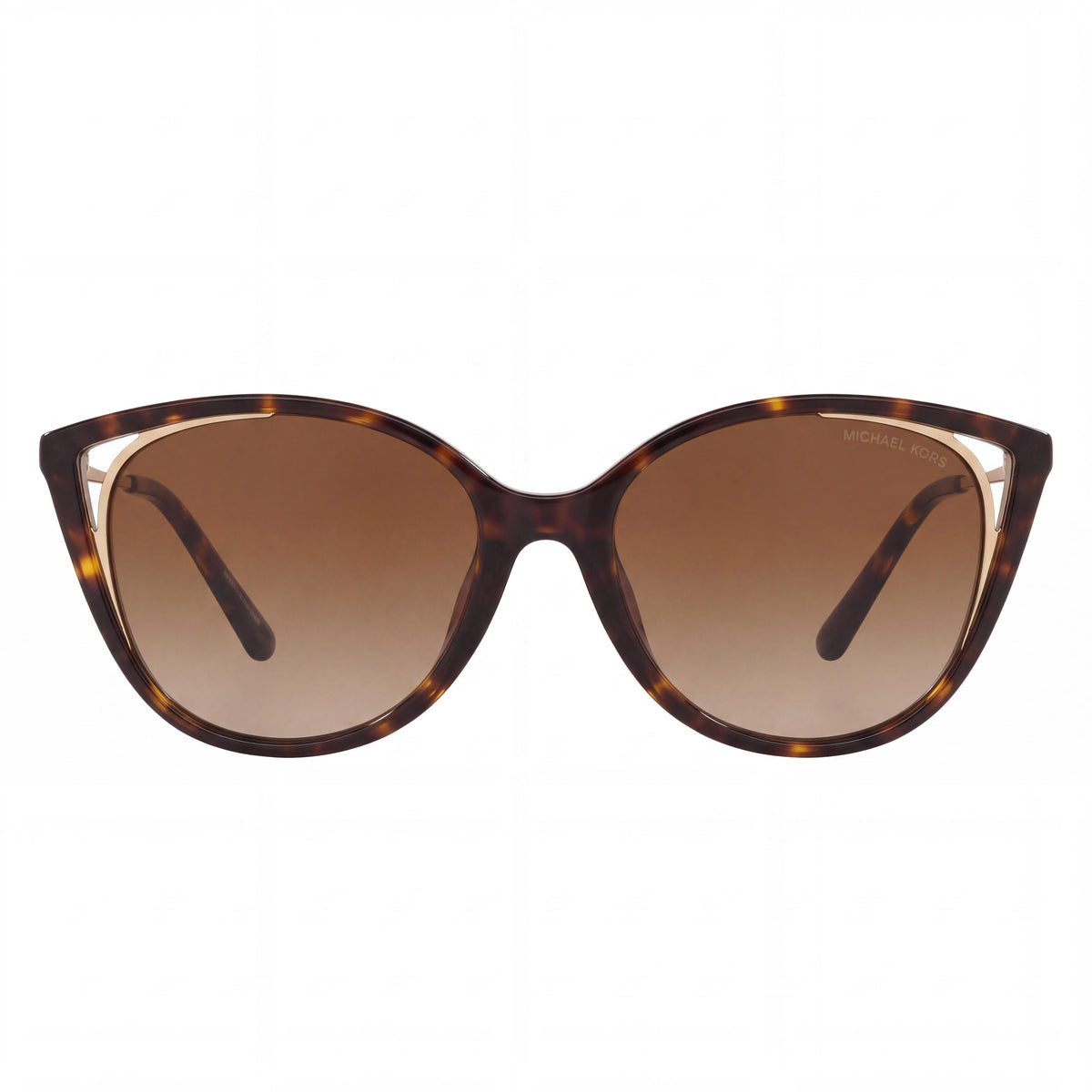 Gafas de sol Michael Kors MK2152U para mujer, de acetato en forma de mariposa y color carey oscuro, con lentes degradadas marrones con protección UV, 55 mm, Photo 2