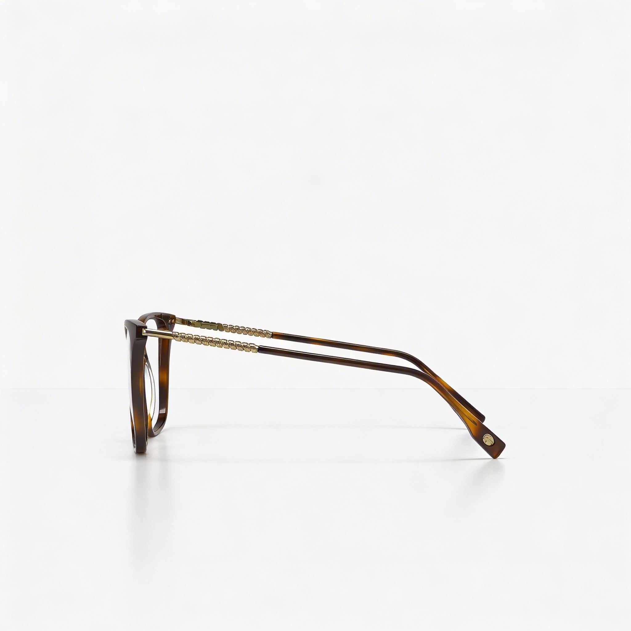 Lacoste Modern Men's Acetate Eyeglasses Frames in Havana, Lens Width 57mm, Bridge Width 16mm, Temple Length 145mm, Photo 3