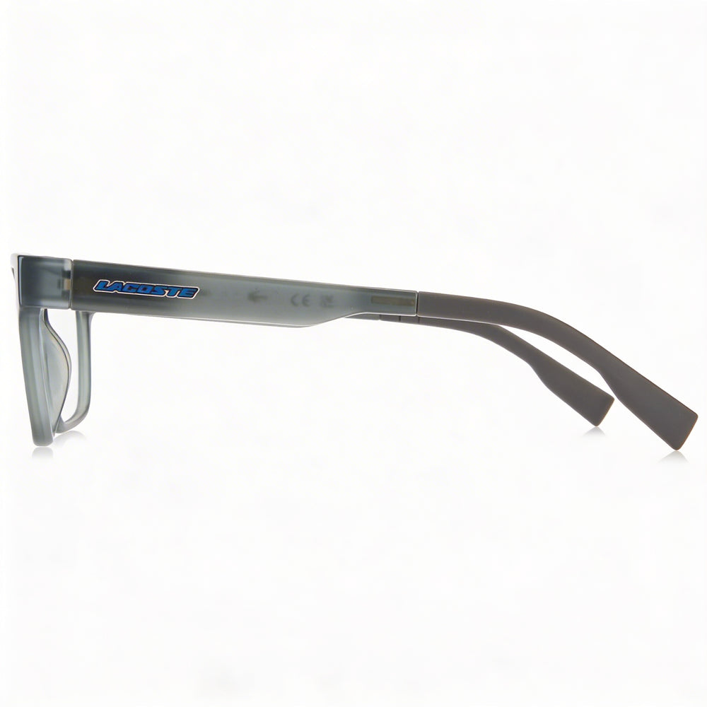Gafas Lacoste L3655 para mujer, montura rectangular moderna modificada, Iniettato, gris Lumi, lente de 49 mm