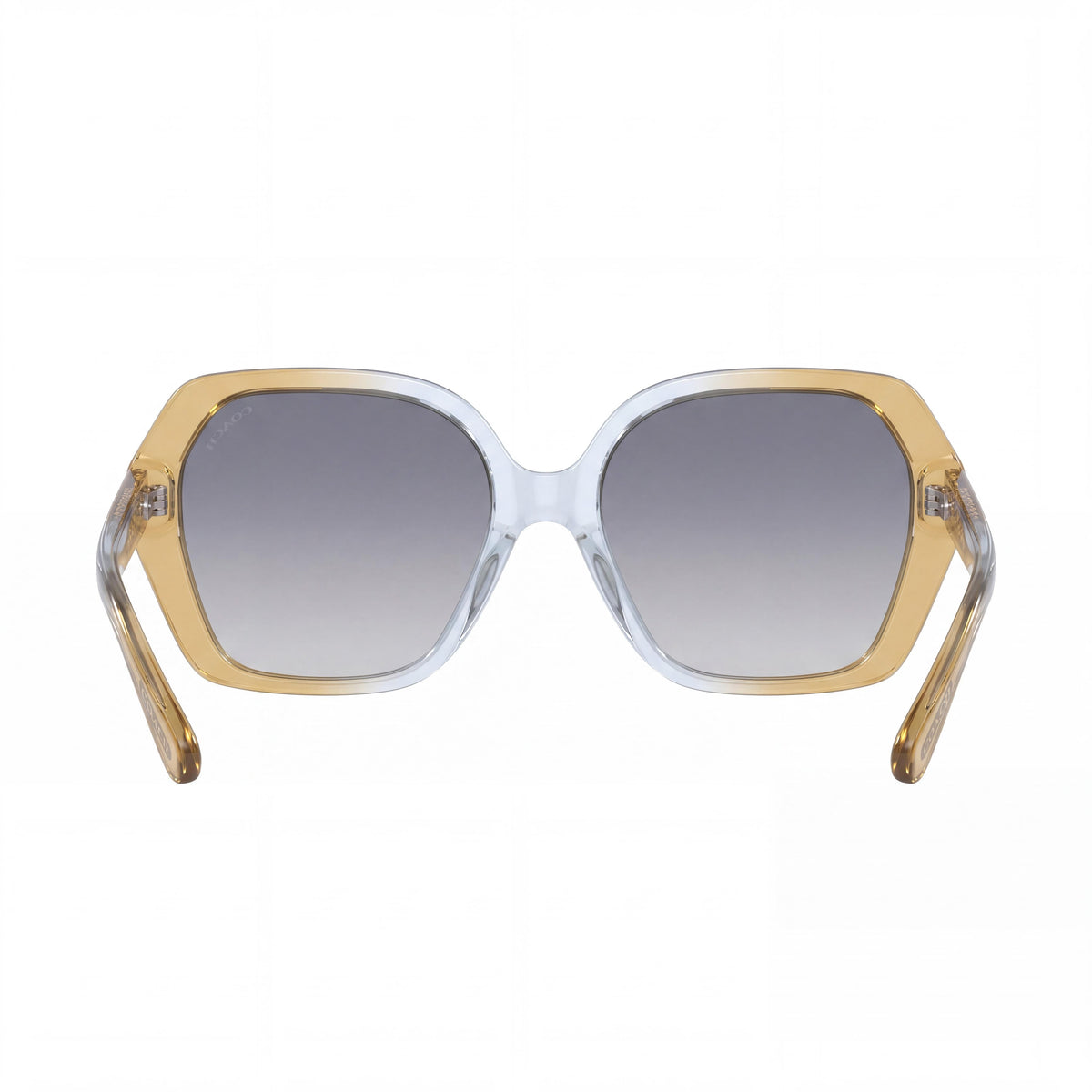 Coach HC8404U Women's Square Cider Baby Blue Plastic Frame Blue Gradient 100% UV Protection Sunglasses 56mm, Photo 2
