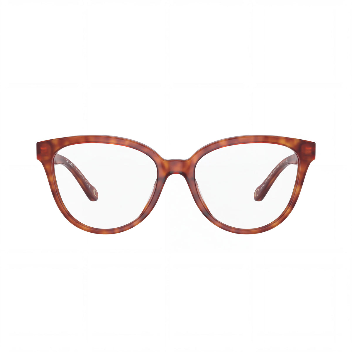 Coach Hc6234u Women's Square Plastic Prescription Ready Eyeglasses Caramel Tortoise 53-17-140, Photo 2