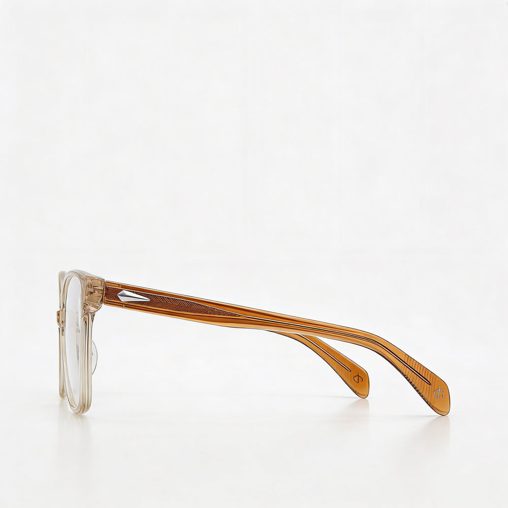Gafas de sol modernas para mujer Rag & Bone con montura inyectada beige y lentes de policarbonato de 54 mm