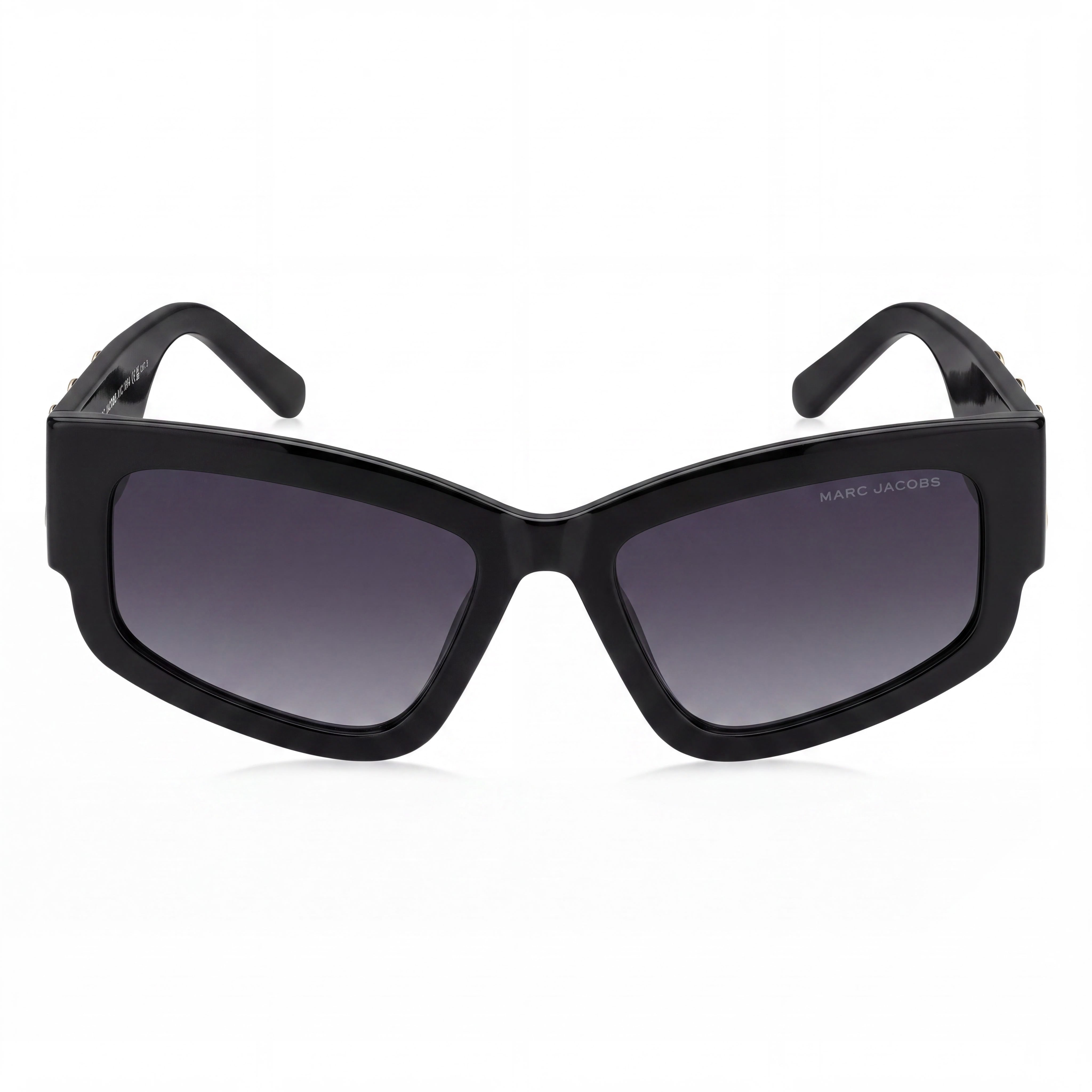 Marc Jacobs MARC 796/S Men's Casual Sunglasses, Black Beige Frame, Dark Grey Shaded Lens, 100% UV Protection, 55mm, Photo 2