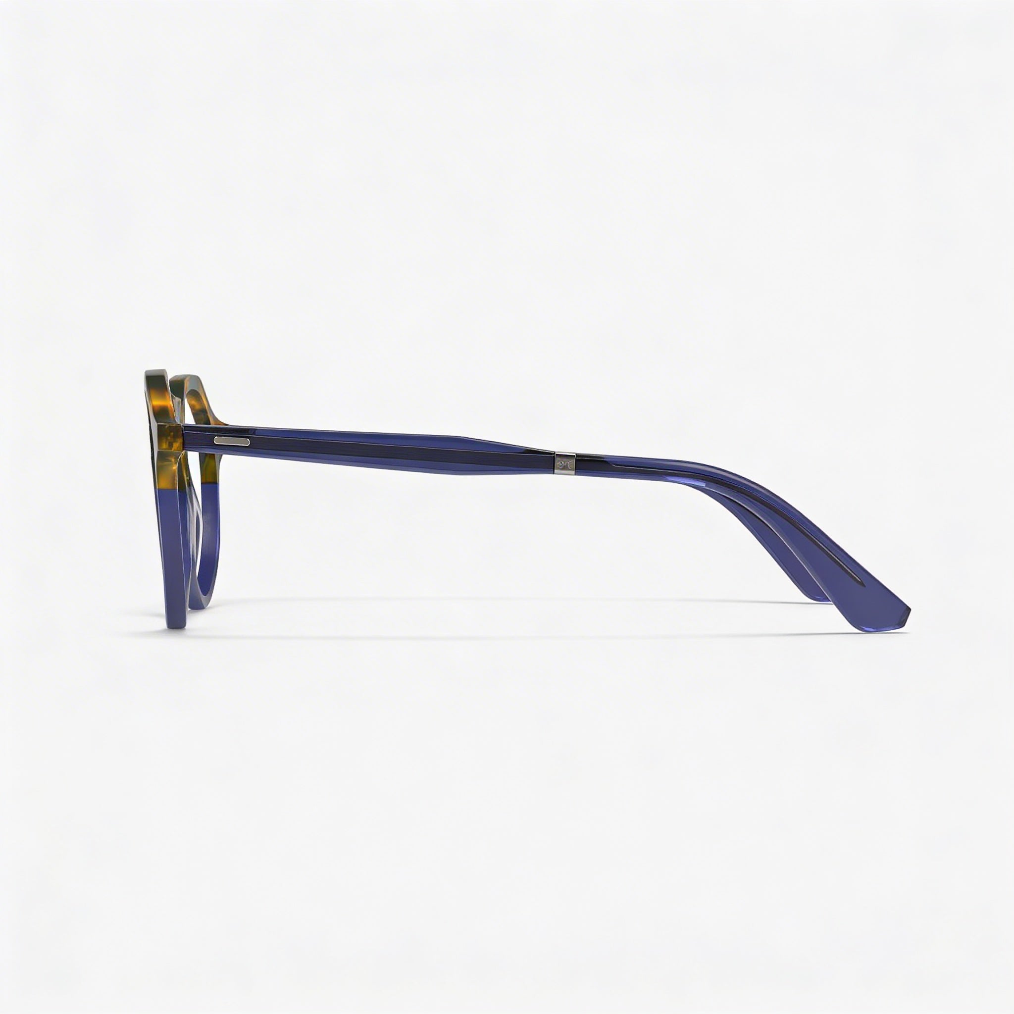Gafas de Sol Polarizadas Calvin Klein Ck23546 Unisex con Montura Metálica y Lentes de Policarbonato en Azul Habana 49mm, Photo 3