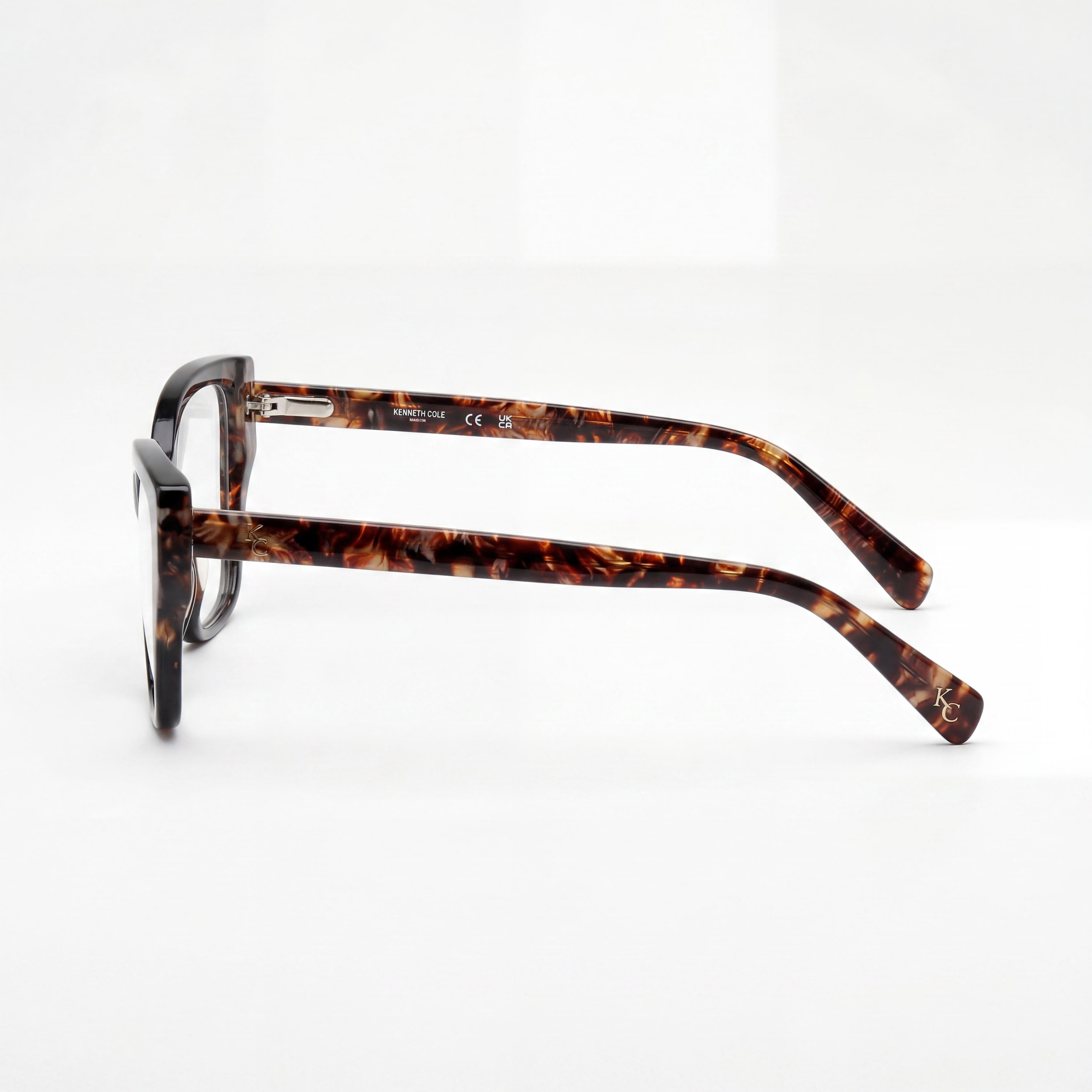 Kenneth Cole New York Classic Unisex Eyewear, Shiny Bordeaux Frame, Multicolor Lenses 54-15-145, Photo 3