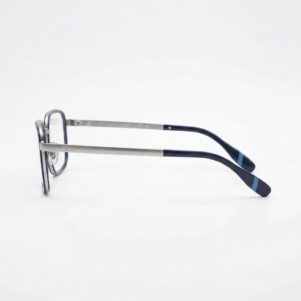 POLO RALPH LAUREN Ph1225 Men's Rectangular Metal Prescription Eyeglass Frames Navy Blue/Silver 56-20-150