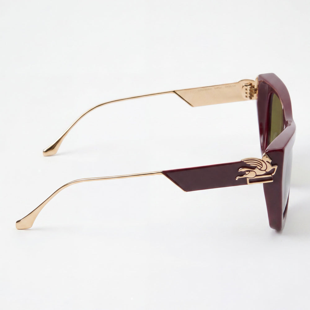 Etro Casual Unisex Black Acetate Frame Black Polycarbonate Non-Polarized Lenses Sunglasses 54-20-140