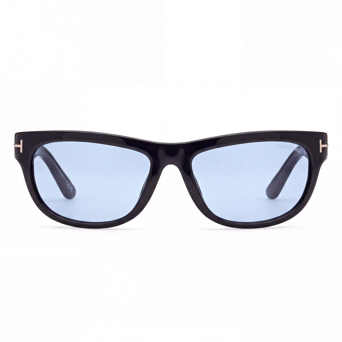 Marcolin Ft1363 Classic Injected Shiny Black Frame, Black Non-Polarized Lenses, Unisex Sunglasses 62mm, Photo 2