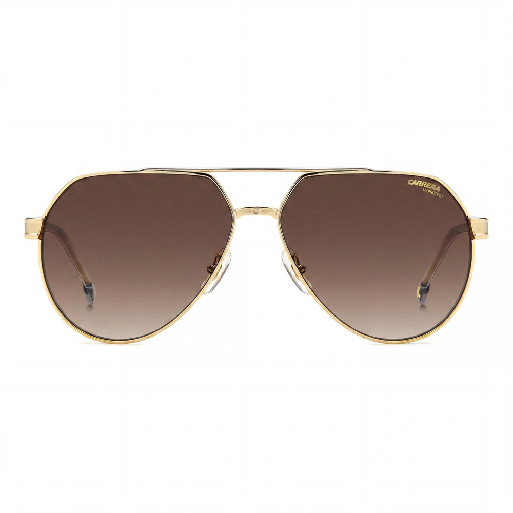 Carrera 1067/S para mujer, de metal dorado y gris, protección UV del 100%, sin lentes de sol, 62 mm.