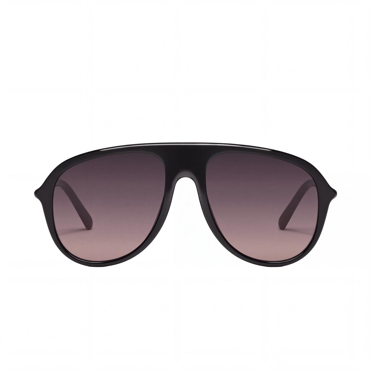QUAY AUSTRALIA CHART TOPPER Women's Aviator Black Smoke Taupe Frame Smoke Taupe Lens UV Protection 65mm Sunglasses, Photo 2