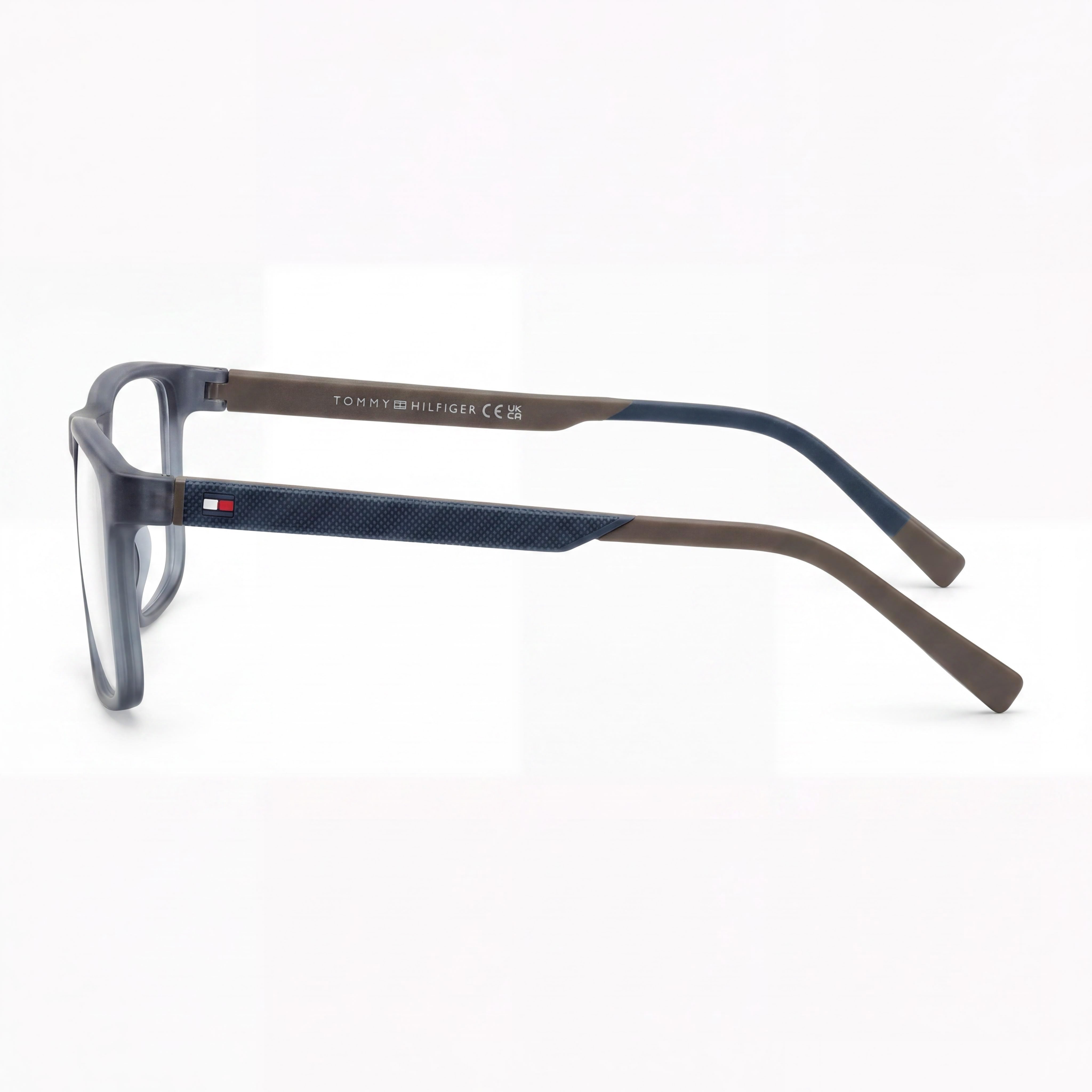 Tommy Hilfiger Th 2148 Men's Blue Brown Polyamide Frame Non-Polarized Polycarbonate Lens Sunglasses 55mm, Photo 2