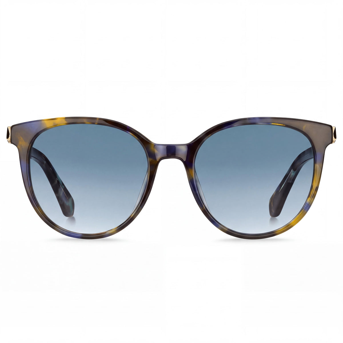Gafas de sol para mujer kate spade new york MELANIE/S con montura ovalada de acetato en azul degradado, lentes en azul oscuro degradado y protección UV, 52 mm, Photo 2