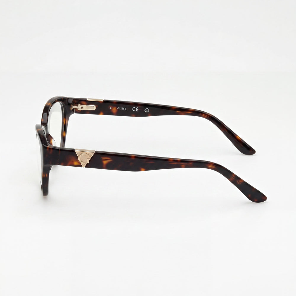 Gafas GUESS Gu50162 para mujer con montura Habana Oscuro, material de montura azul, lentes no polarizadas de 49-16-135 mm