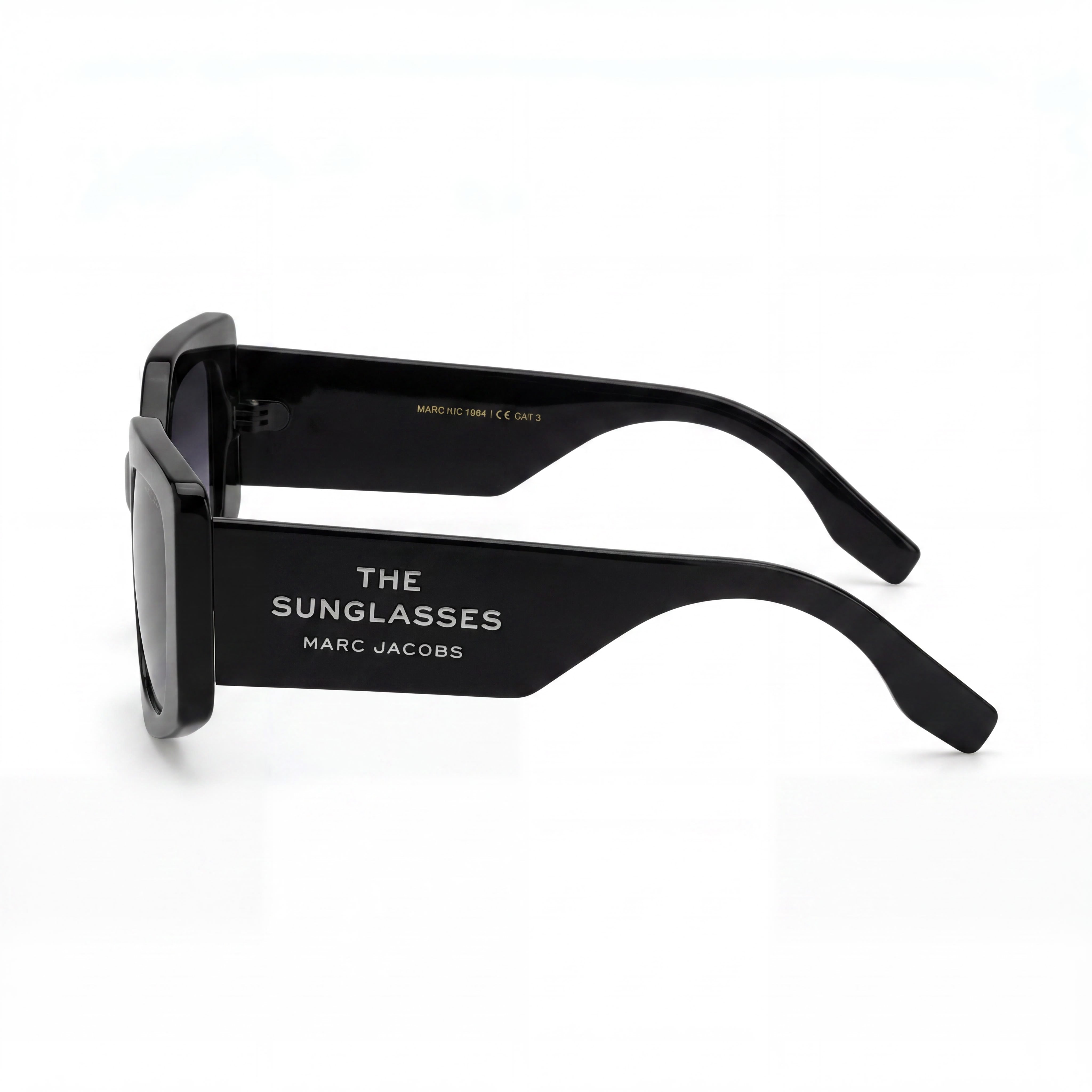 Marc Jacobs Temporary Women's Polyamide Pink/Dark Grey Frame Dark Grey Heather Lens Sunglasses 53-21-145mm, Photo 3