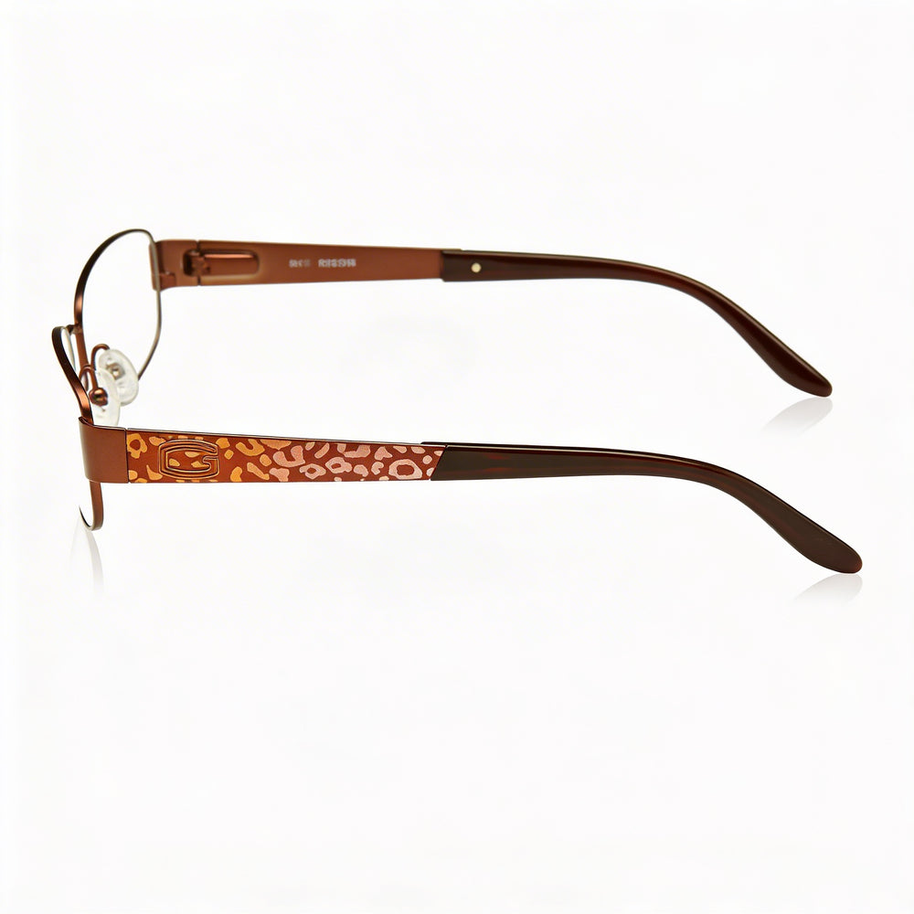 Guess Gu2392 Women's Metal Optical Frame in Havane, featuring 53mm Lens Width, 17mm Bridge, and 135mm Temple Length