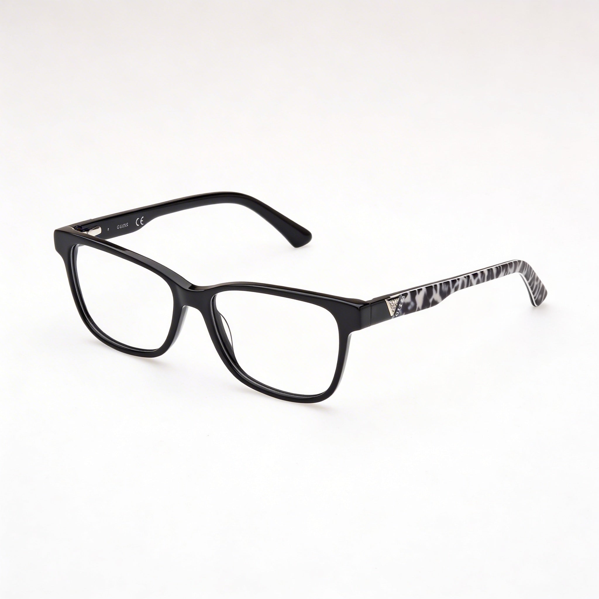 Gafas de sol Guess Gu2943 para mujer, montura de plástico monocolor, lentes de policarbonato, color negro brillante, talla 54/15/140, Photo 1