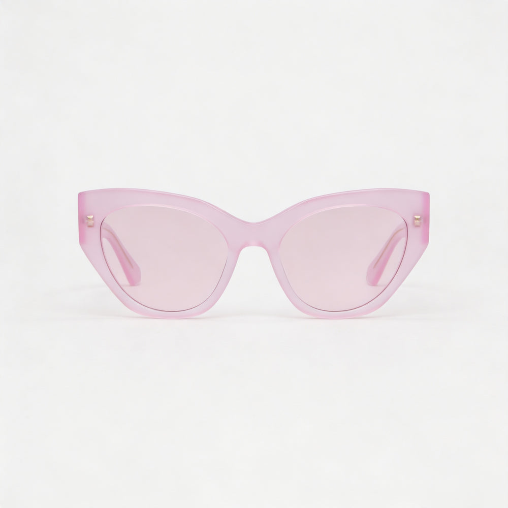 Gafas de sol deportivas unisex Salvatore Ferragamo SF1107S con montura de plástico multicolor y protección UV, lentes rosa opalino, 55 mm