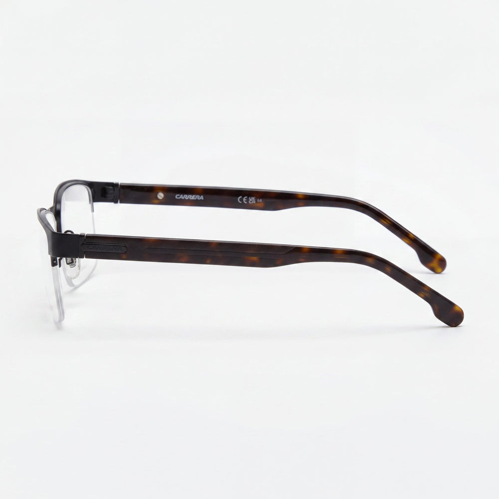 Carrera Modern Men's Black Alloy Steel Frame Sunglasses featuring UV Protection, 55mm Lens Width