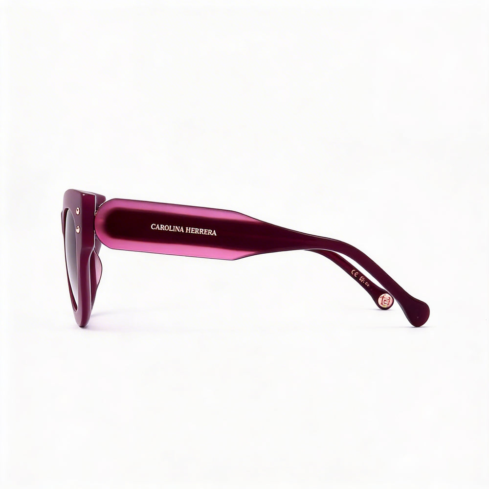 Carolina Herrera HER 0222/S Women's Casual Sunglasses with Cyclamen Ecological Oil Frame and Grey Doubleshade Lenses 47/26/145