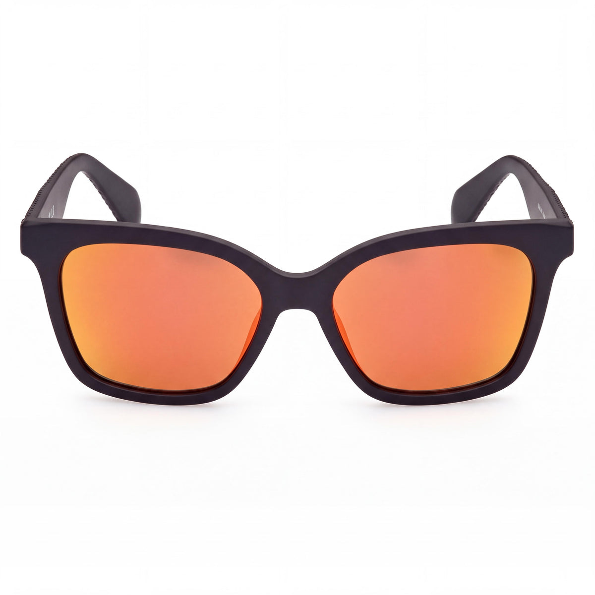 Gafas de sol casuales para mujer adidas Originals con montura geométrica reciclada, negro mate, espejo burdeos, protección 100% UV, 54 mm, Photo 2