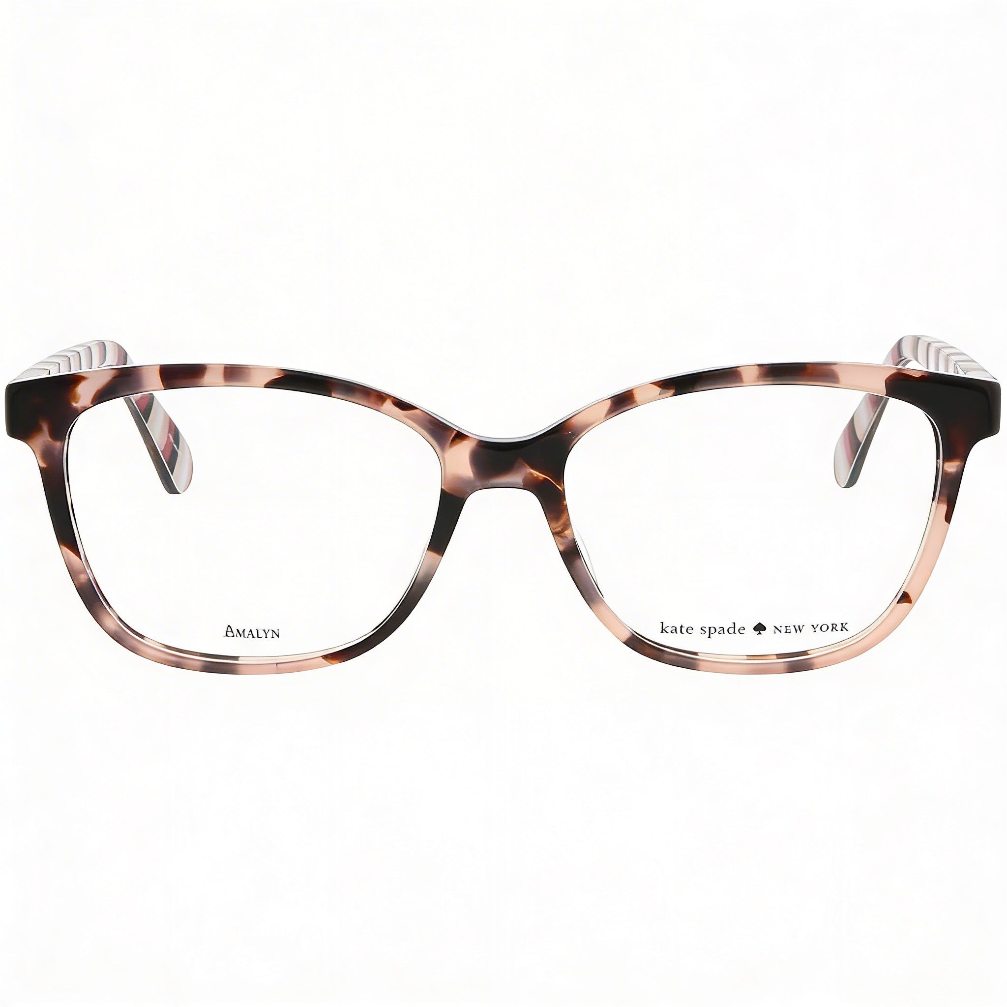 Gafas ópticas Kate Spade New York Vicenza para mujer, armazón completo, forma rectangular, color rosa habana, plástico, 52-16-140, Photo 3