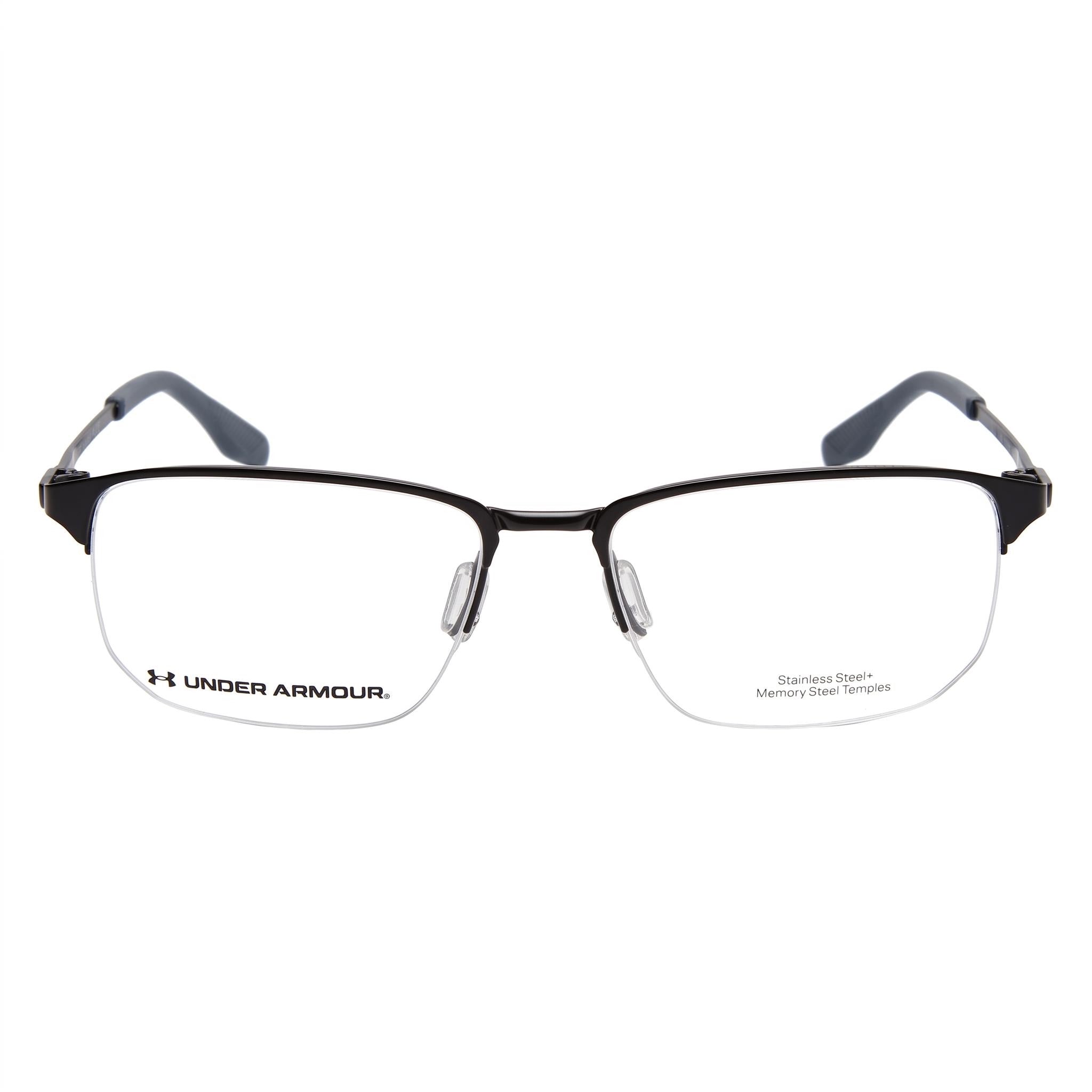 Gafas de sol unisex Under Armour Modern con montura de acero inoxidable, lente de policarbonato, color negro mate, 56 mm, Photo 2