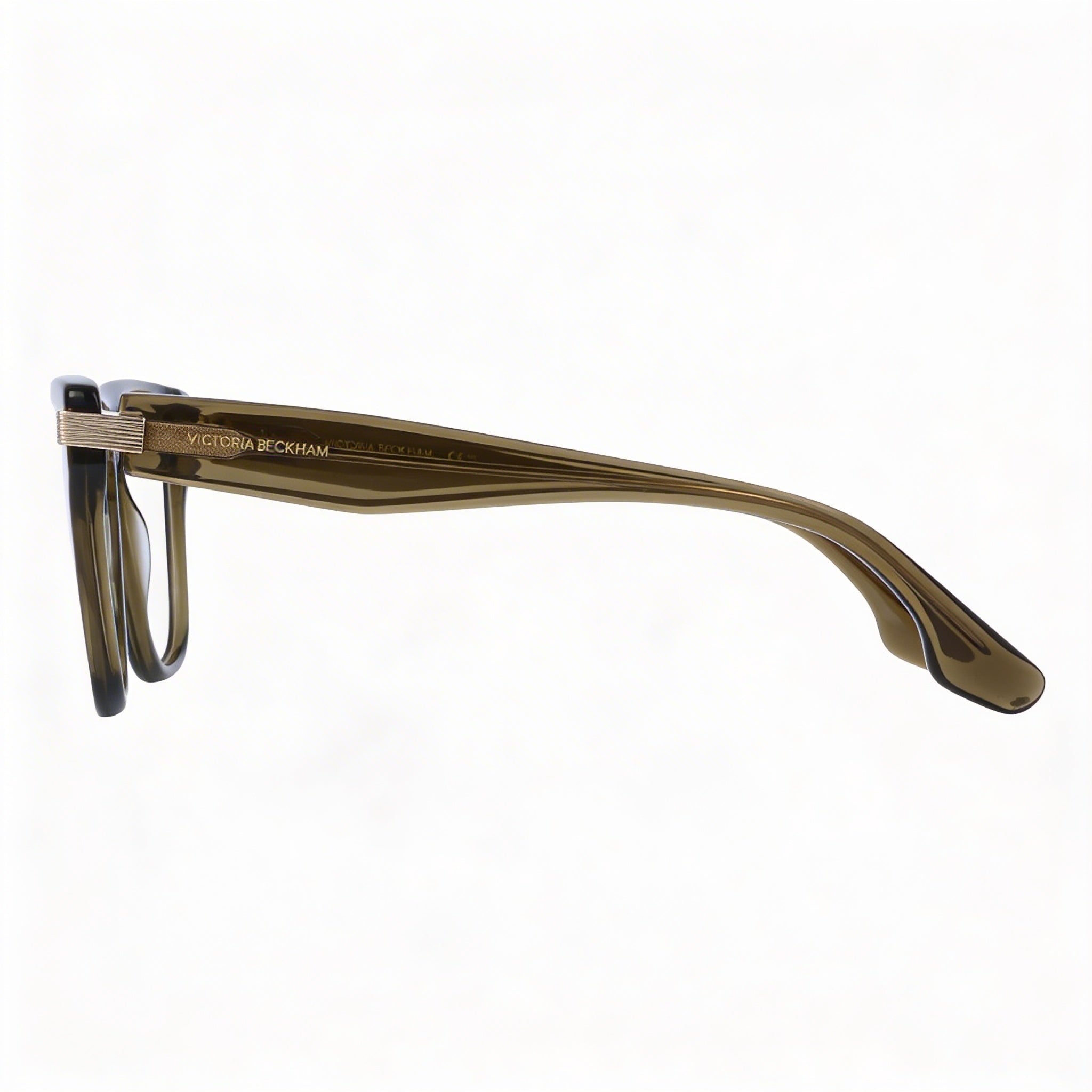 Monturas de gafas Victoria Beckham VB2676 para mujer, color caqui, transparentes, con lentes graduadas, 53 mm, Photo 3