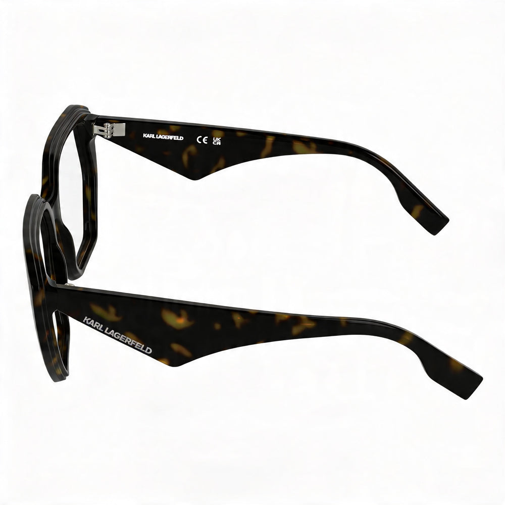 KARL LAGERFELD Kl6213 Women's Tortoise Acetate Frame Eyeglasses with 54mm Lens, 16mm Bridge, and 140mm Temples