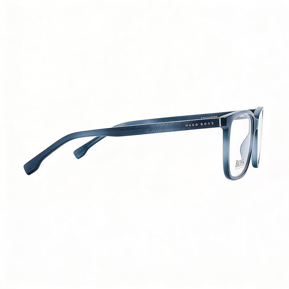 Hugo Boss Boss 1300/U Gafas Unisex con Montura de Plástico Azul Habana y Lentes de Policarbonato 57mm