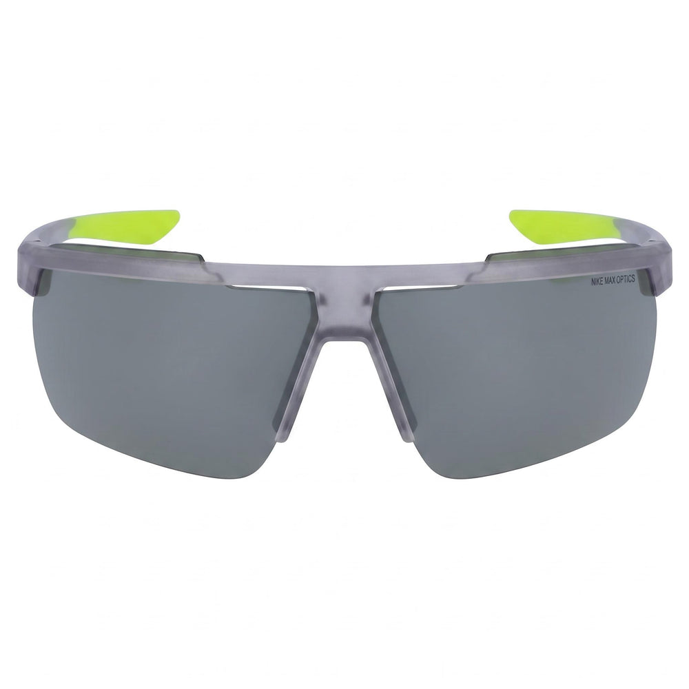 Nike Windshield CW4664 Unisex Rectangular Plastic Sunglasses UV Protection 75mm - Wolf Grey/White/Silver Flash