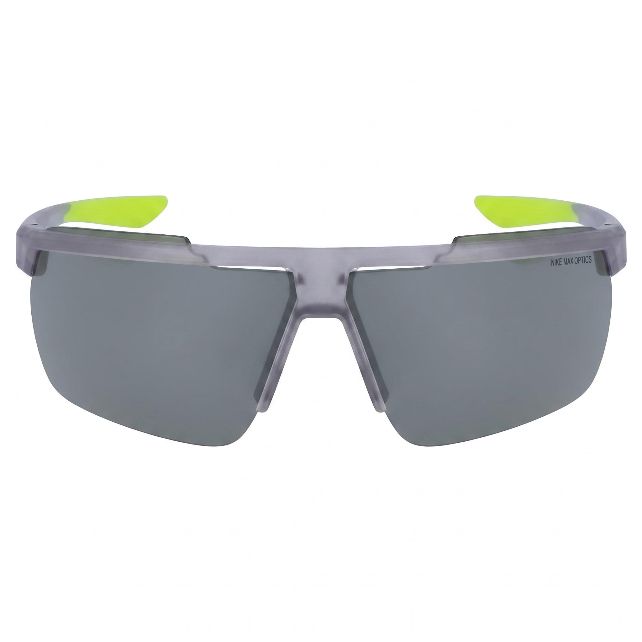 Nike Windshield CW4664 Gafas de sol rectangulares de plástico unisex con protección UV de 75 mm - Gris Lobo/Blanco/Plata Flash, Photo 2