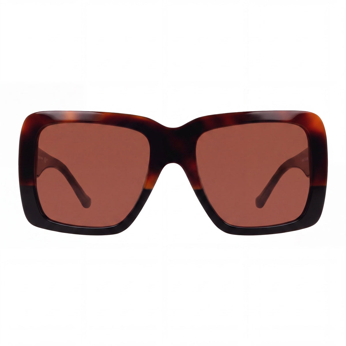 Gafas de sol no polarizadas Donna Karan Classic de acetato carey oscuro con degradado negro para mujer, 55 mm, Photo 2
