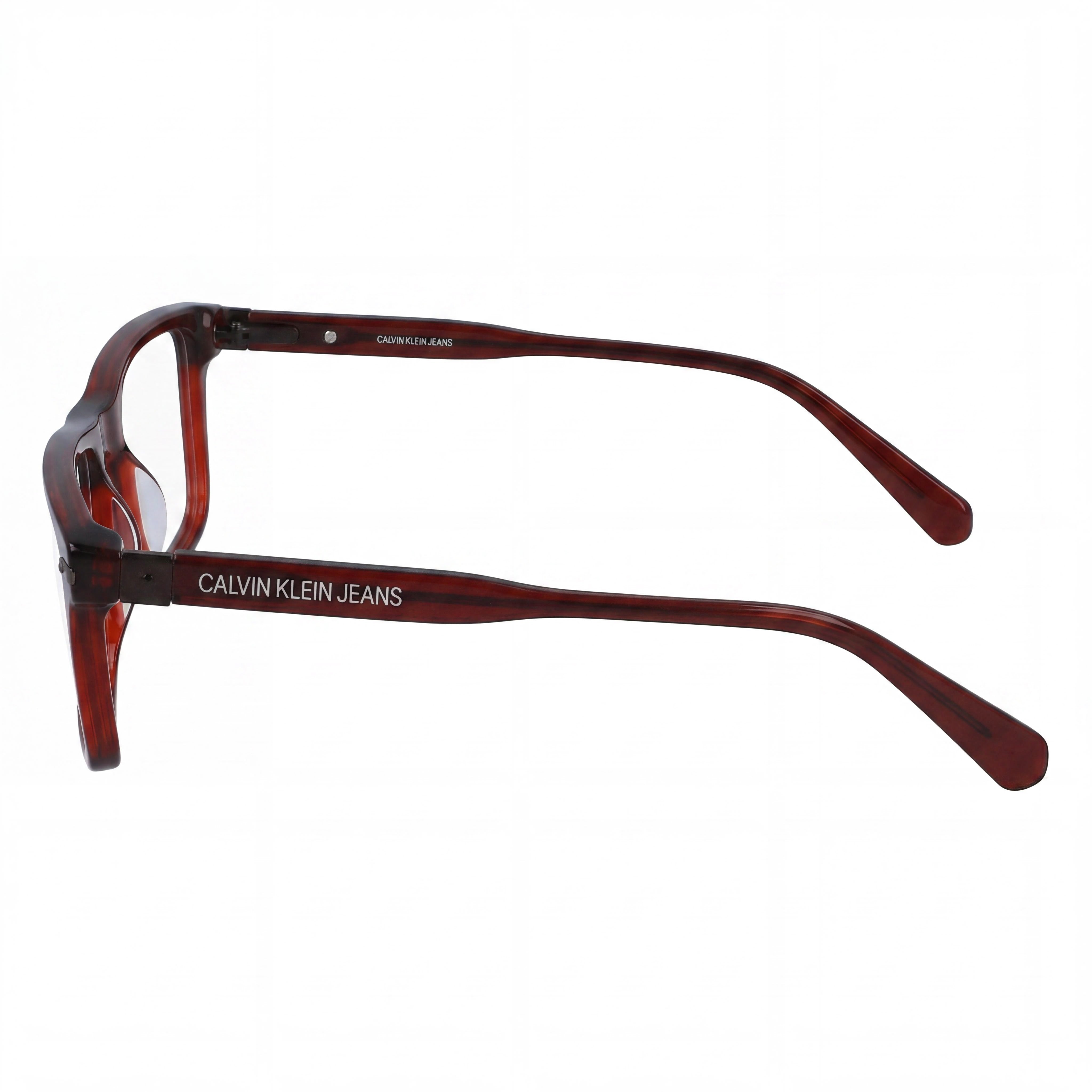 Montura óptica de plástico Calvin Klein Jeans Vistage CKJ19526 para hombre, color Crystal Oxblood 55-18-145, Photo 3