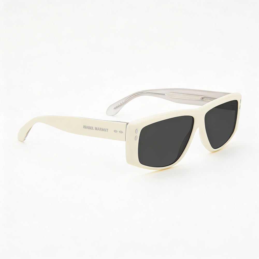 Gafas de sol Isabel Marant Modern para mujer, de acetato marfil, sin polarizar, con protección UV, 61 mm