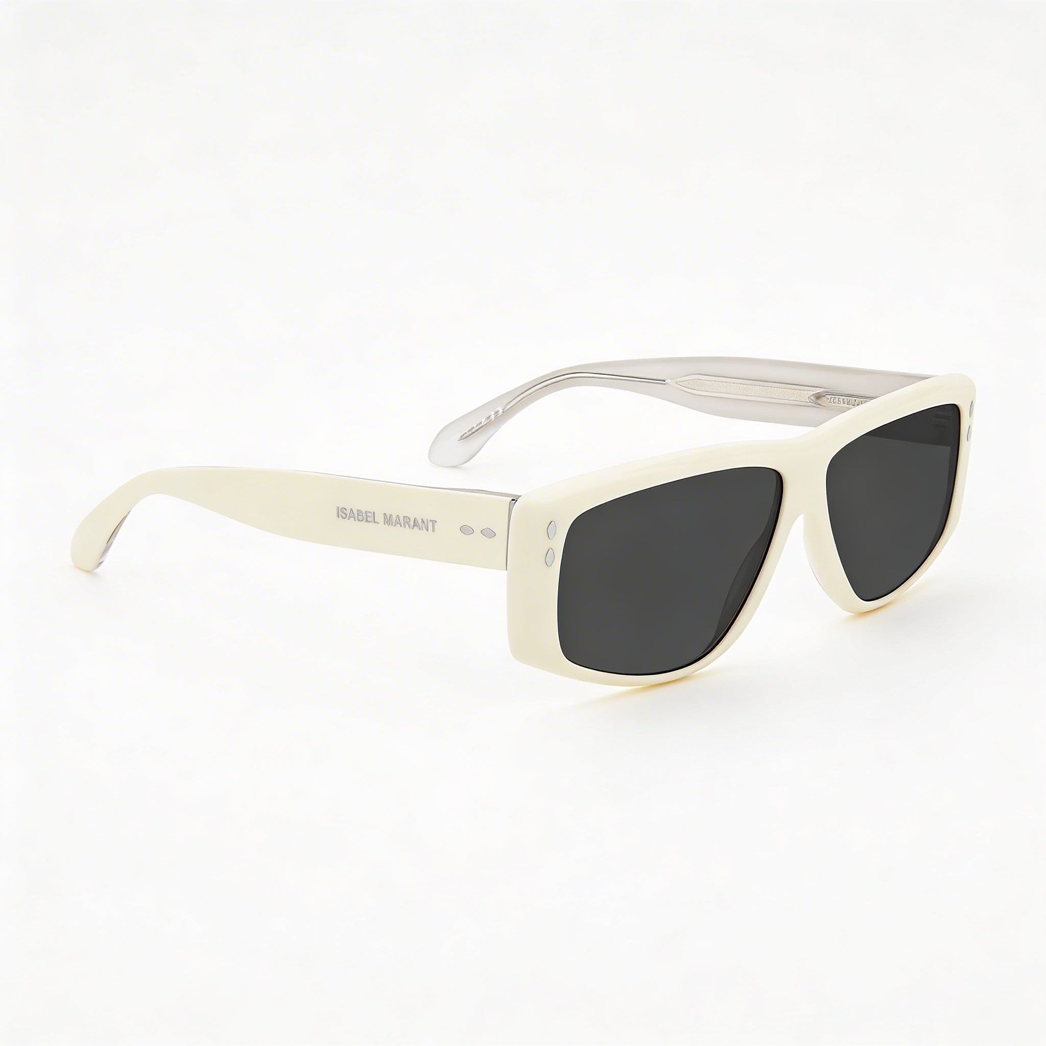 Isabel Marant Modern Women's Ivory Acetate UV Protected Non-Polarized Sunglasses 61mm, Photo 3