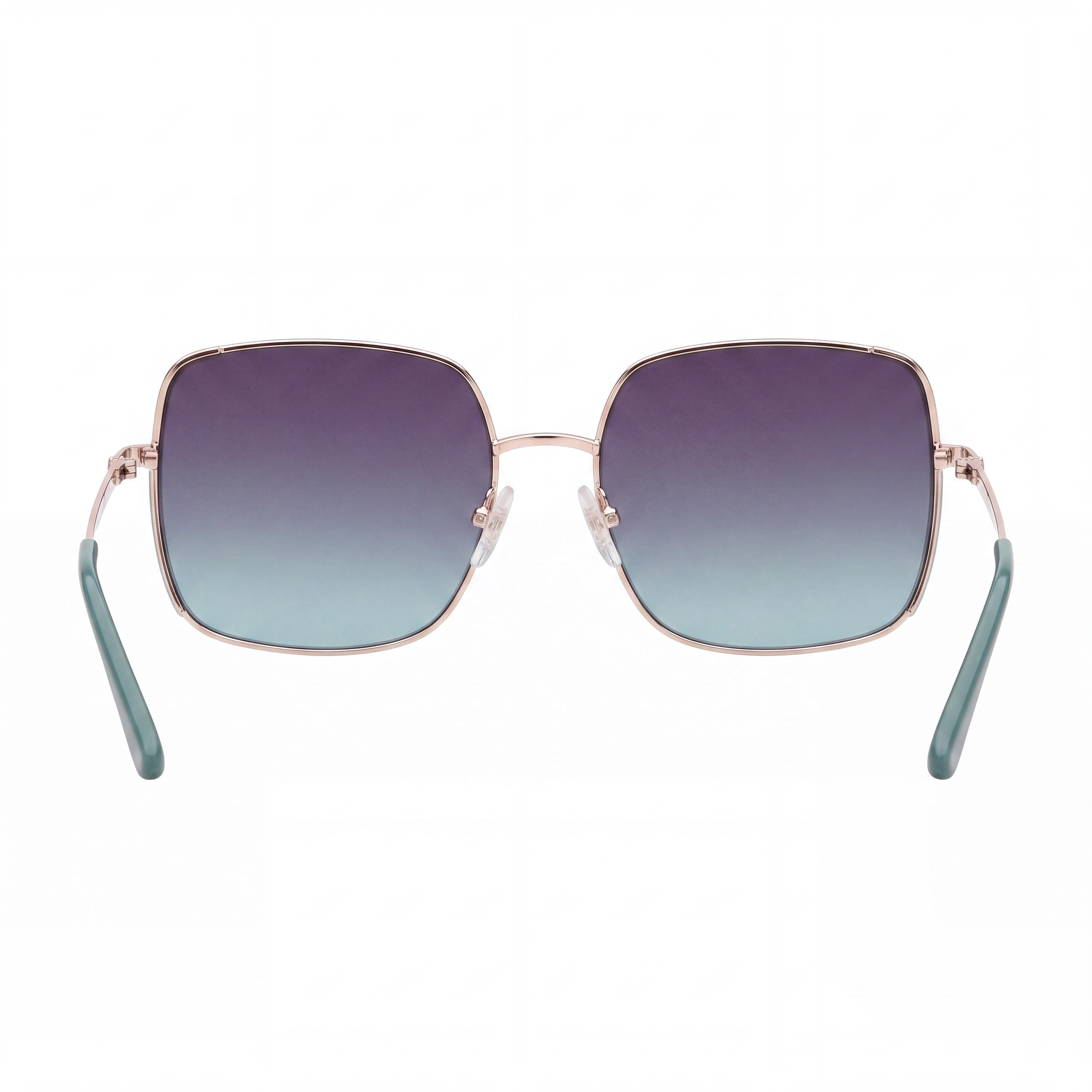 GUESS GU00194 Style Women's Pale Gold Metal Frame Sunglasses with Gradient Blue Lenses & UV 400 Protection (58mm), Photo 2
