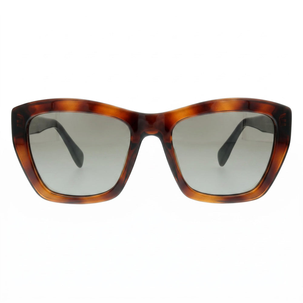 Ferragamo SF958S 214 Women's Tortoise Injected Full-Rim Brown Lens Cat Eye Sunglasses 55mm