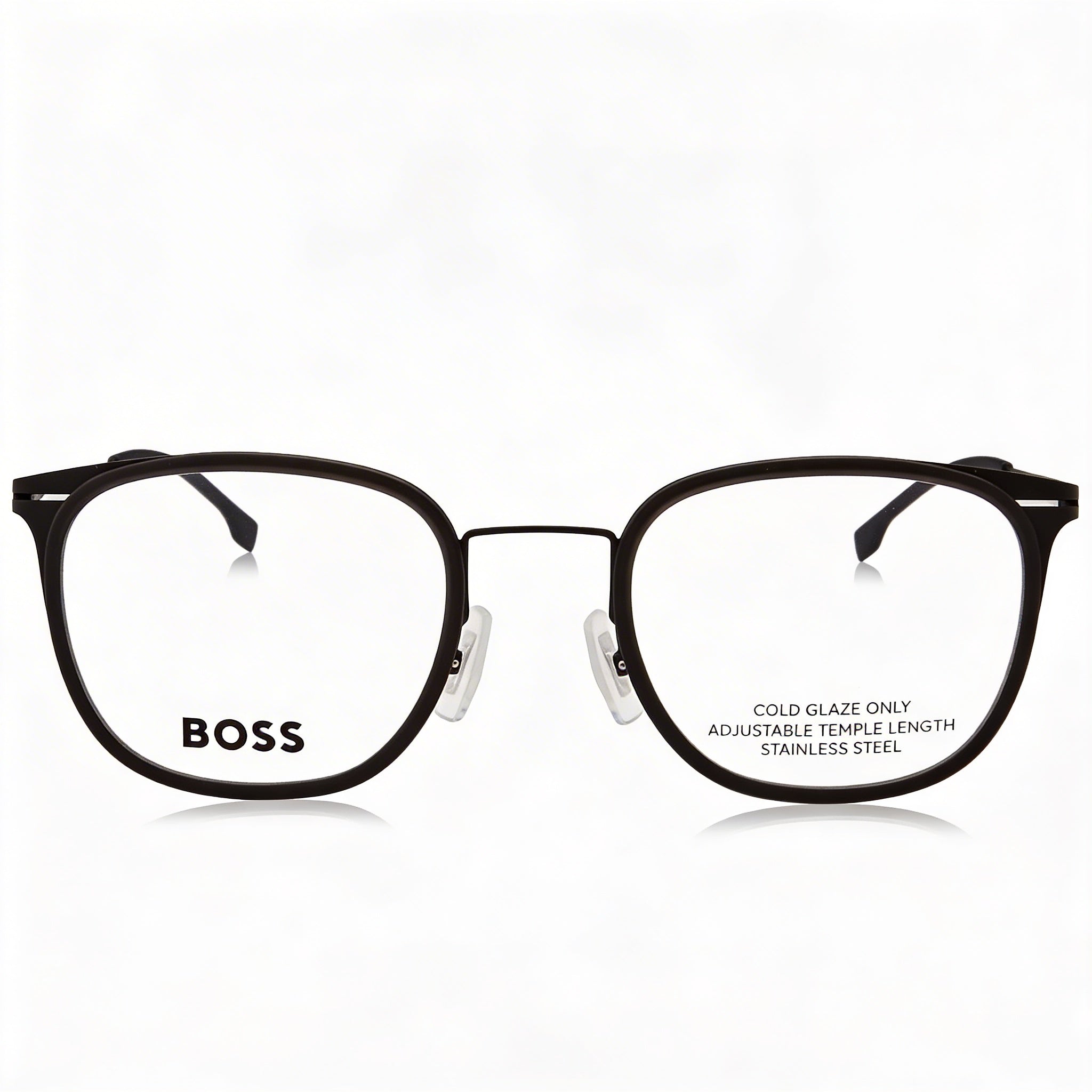 Hugo Boss Modern Men's Matte Black Grey Alloy Steel Frame Non-Polarized Polycarbonate Lenses Sunglasses 53mm, Photo 3